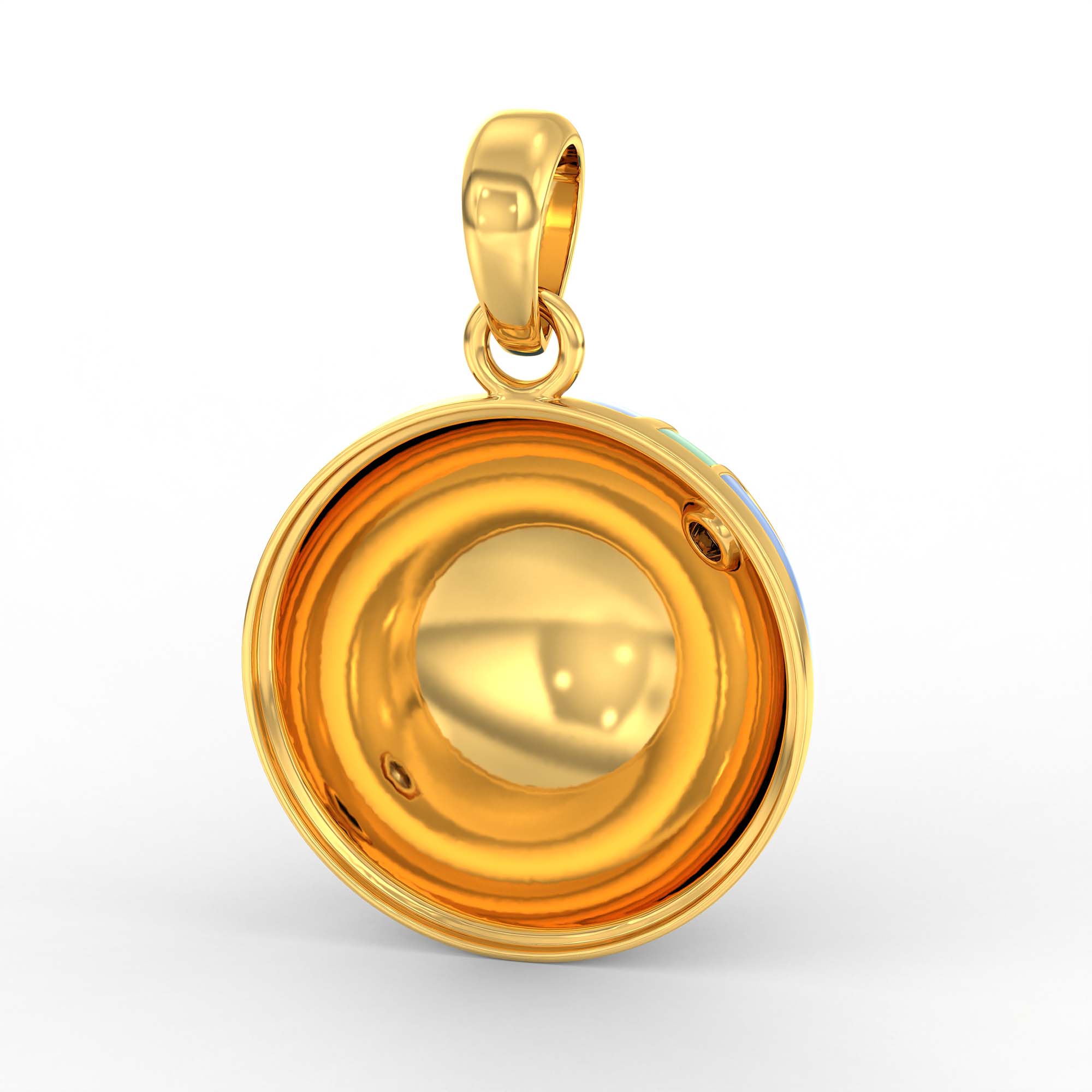 Kids Pendant in 22K Yellow Gold with Lab grown diamond thumbnail