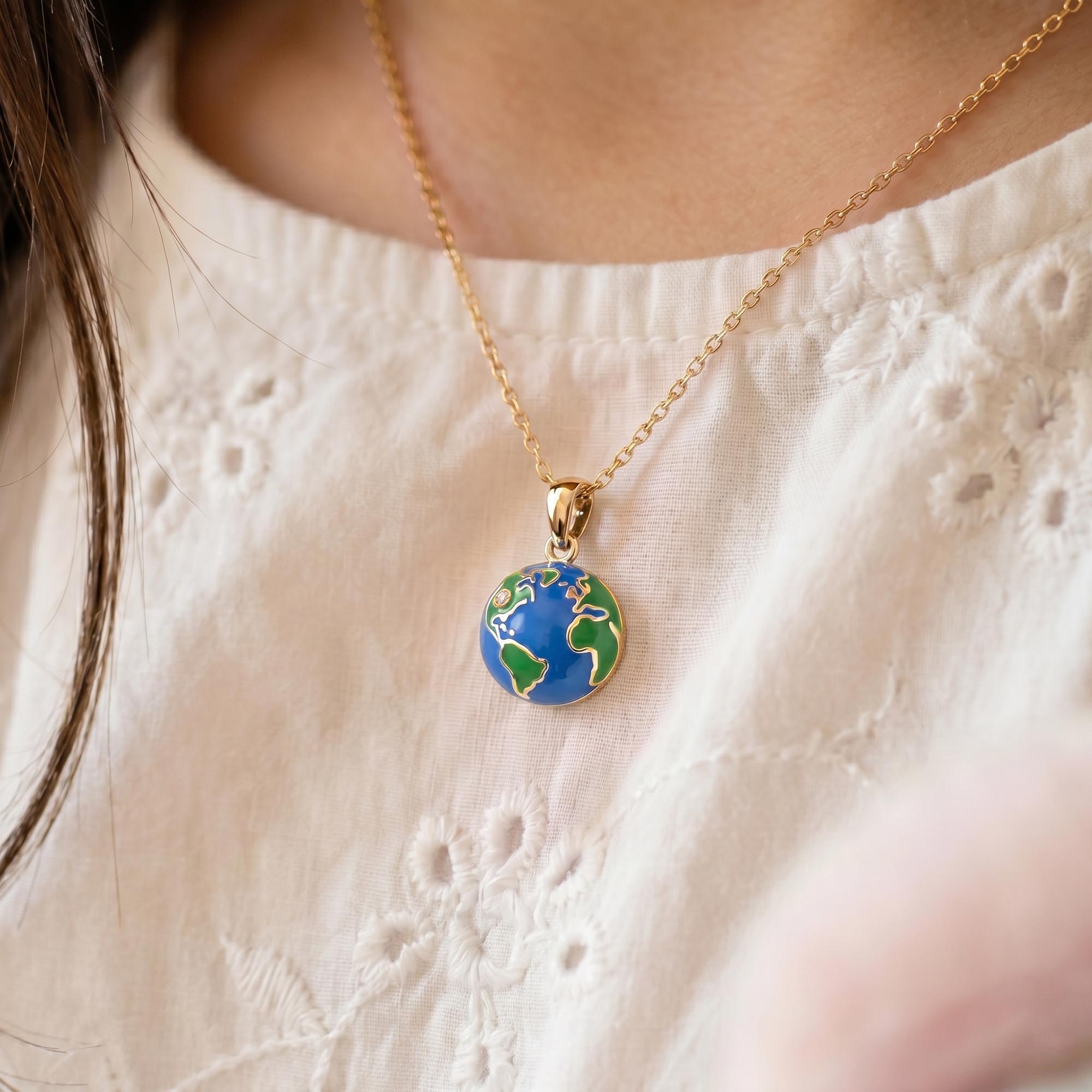 Kids Pendant in 22K Yellow Gold with Lab grown diamond thumbnail