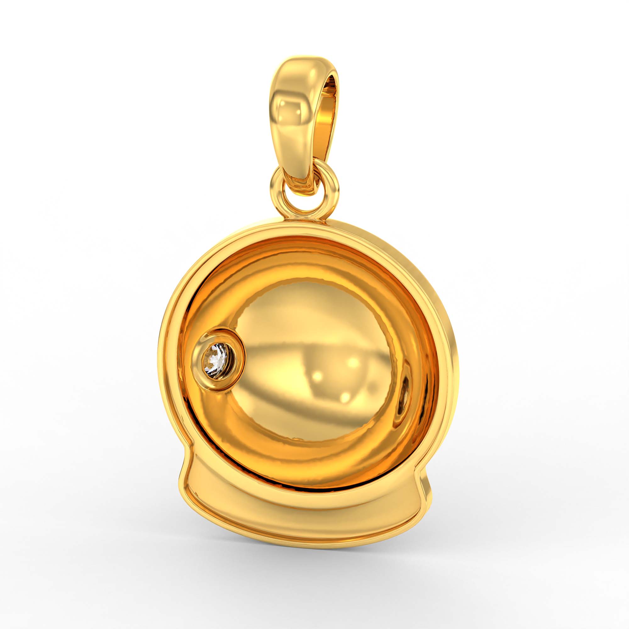 Kids Pendant in 22K Yellow Gold with Lab grown diamond thumbnail