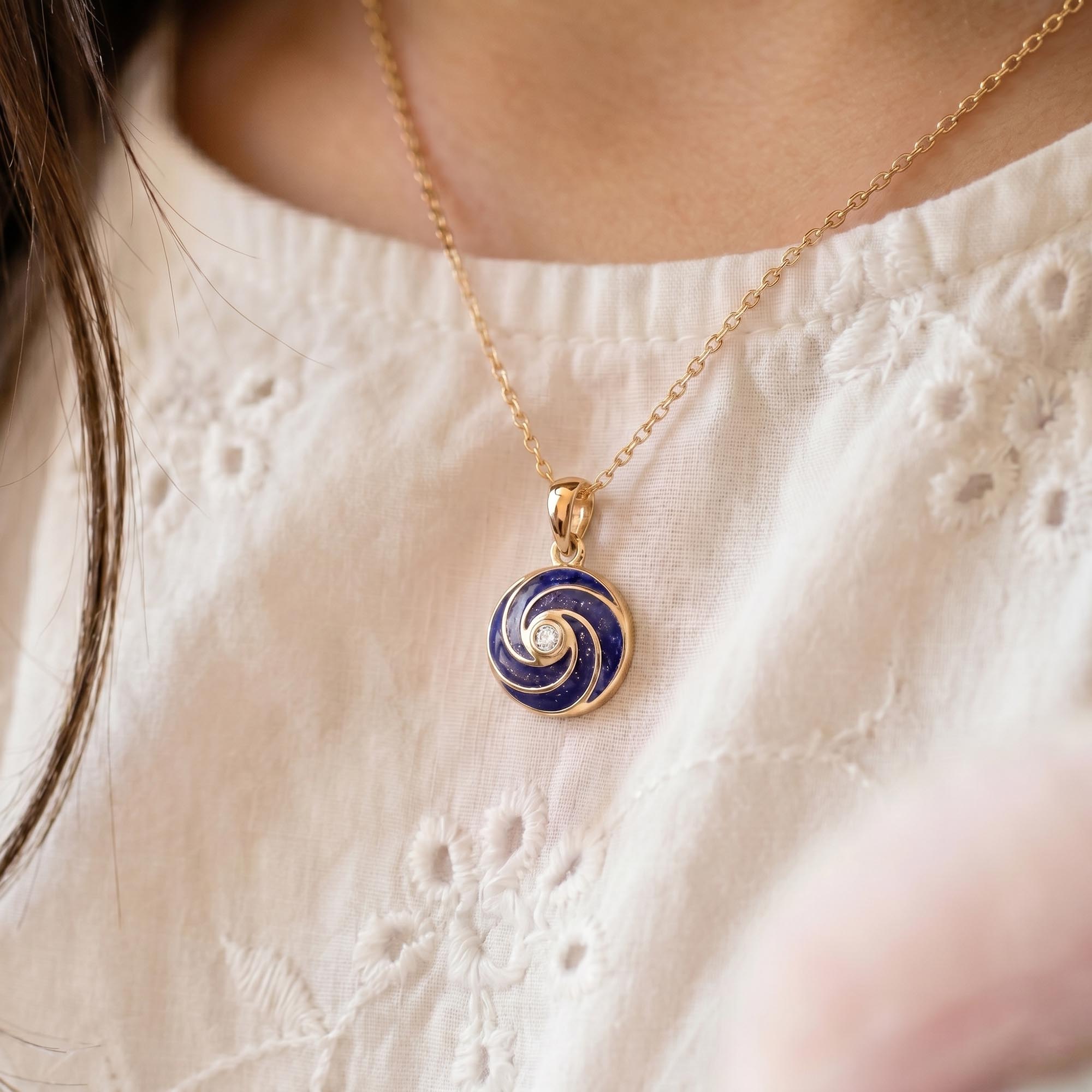 Kids Pendant in 22K Yellow Gold with Lab grown diamond thumbnail