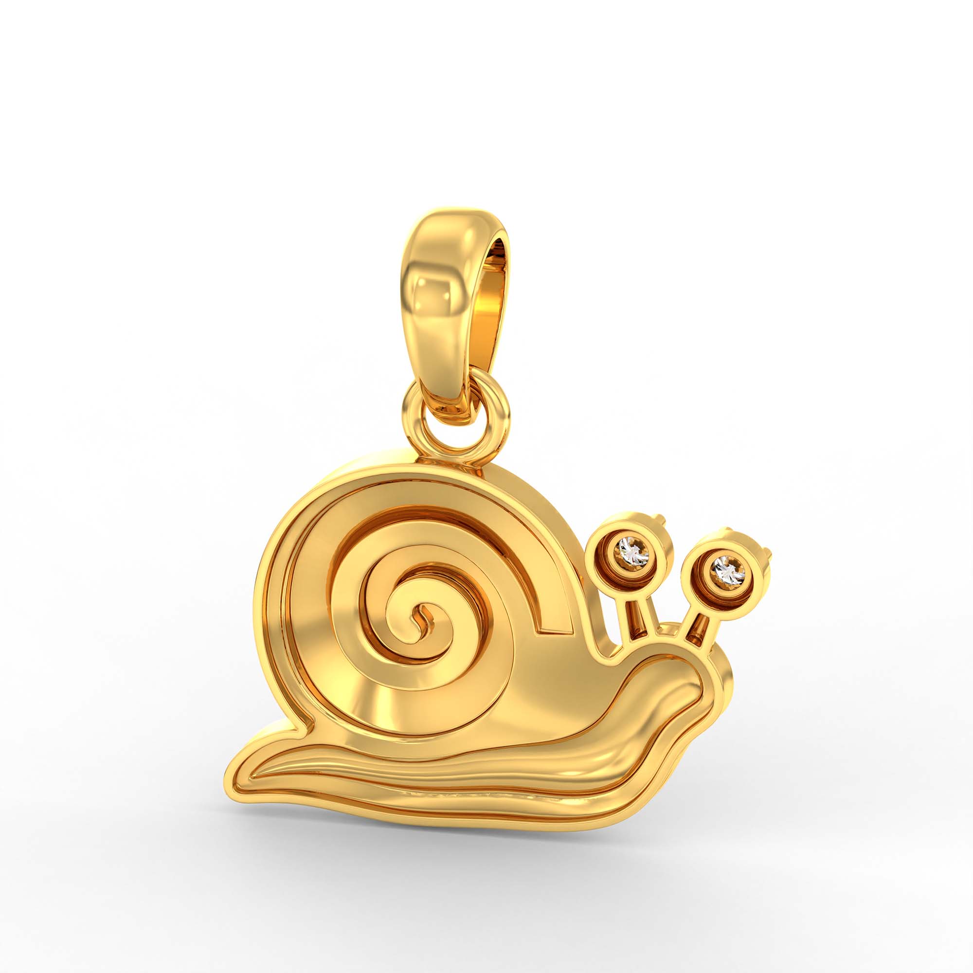 Kids Pendant in 22K Yellow Gold with Lab grown diamond thumbnail