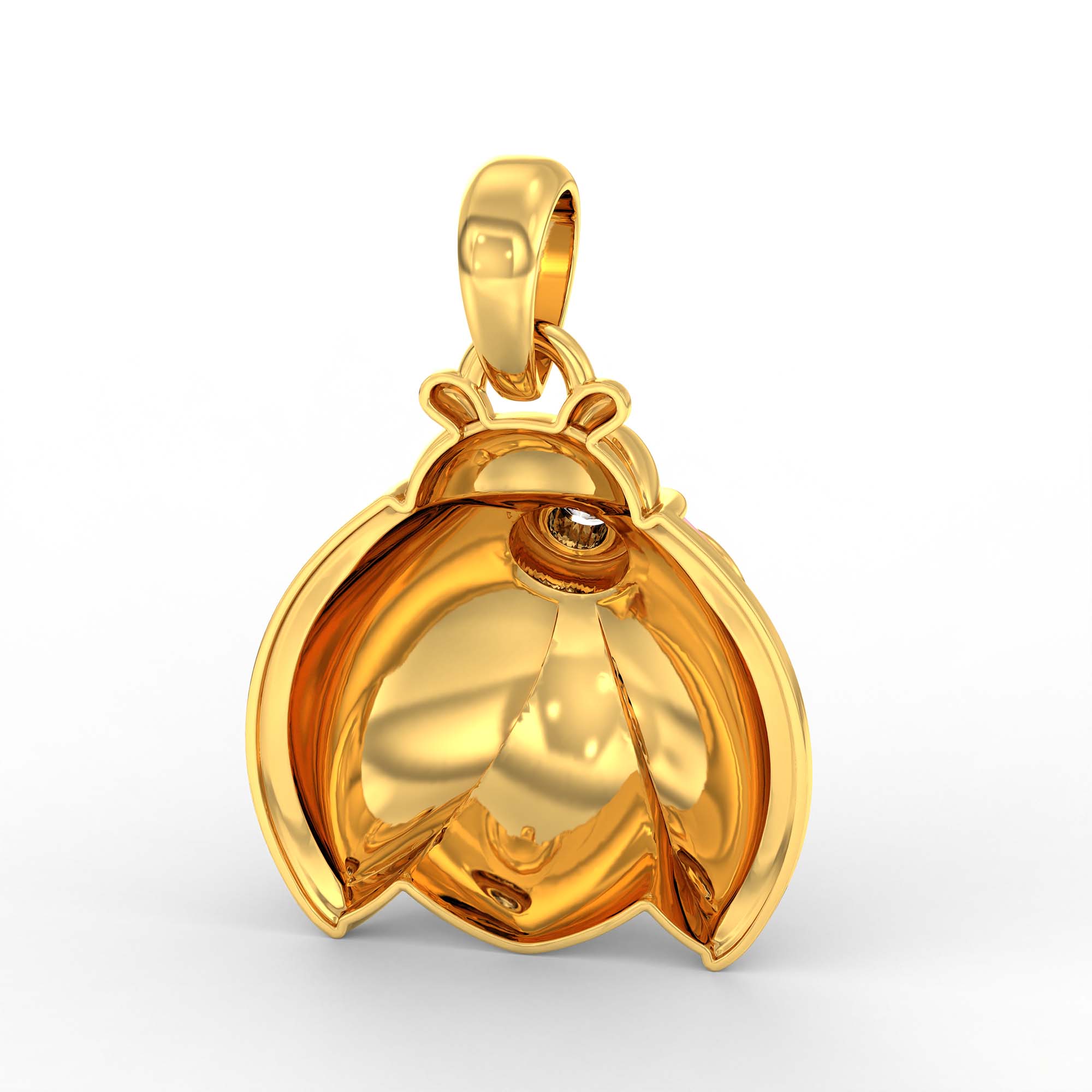 Kids Pendant in 22K Yellow Gold with Lab grown diamond thumbnail