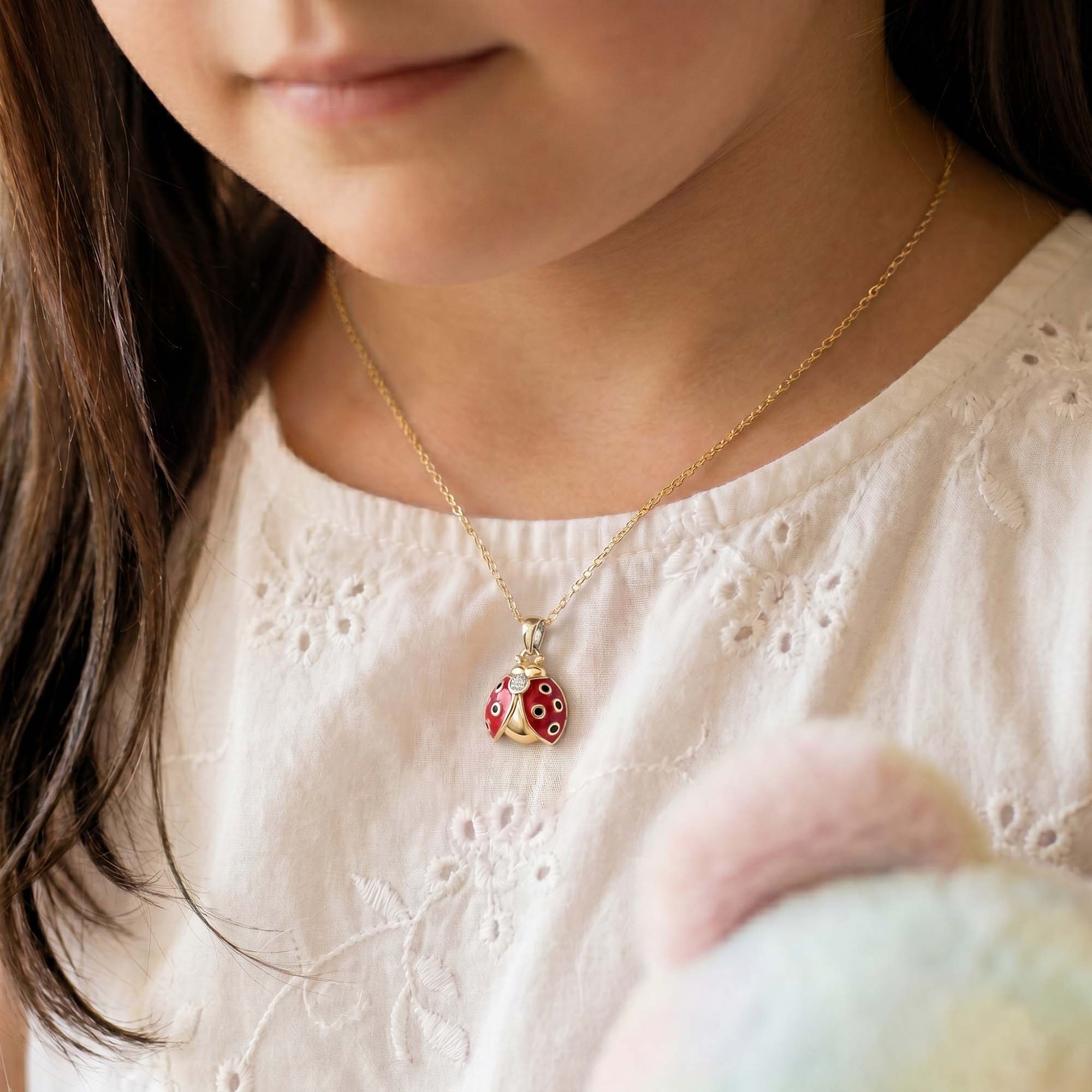 Kids Pendant in 22K Yellow Gold with Lab grown diamond thumbnail