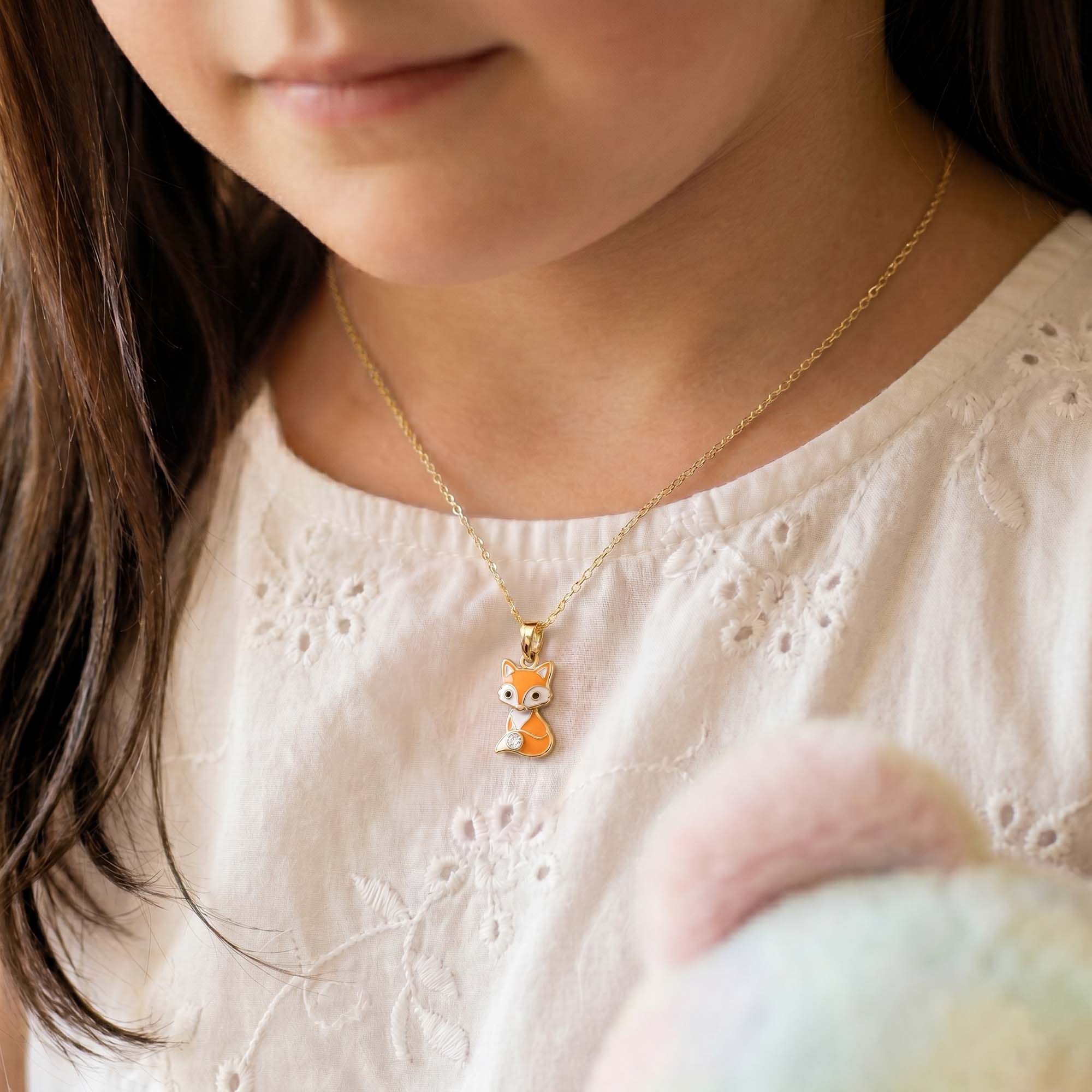 Kids Pendant in 22K Yellow Gold with Lab grown diamond thumbnail