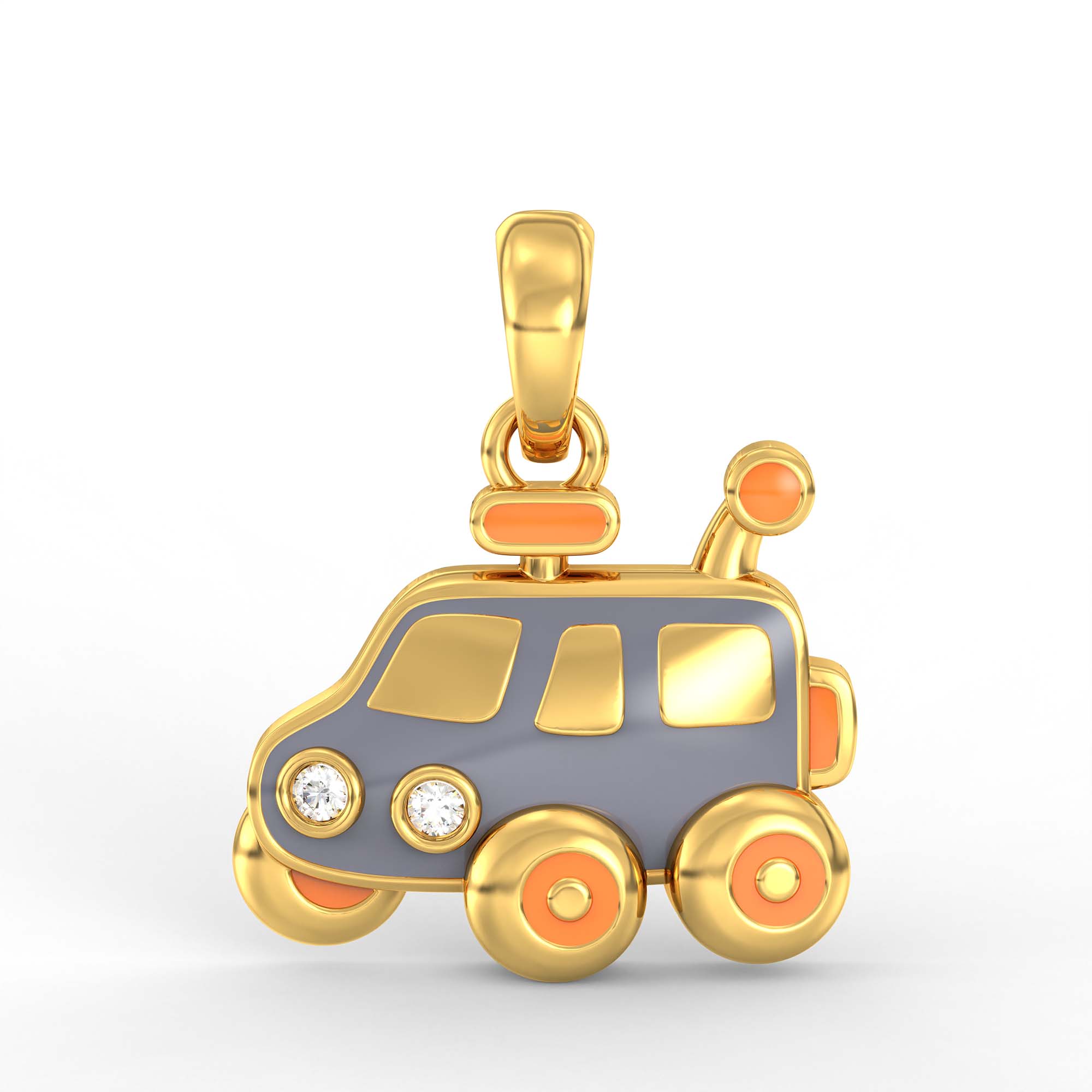 Kids Pendant in 22K Yellow Gold with Lab grown diamond thumbnail