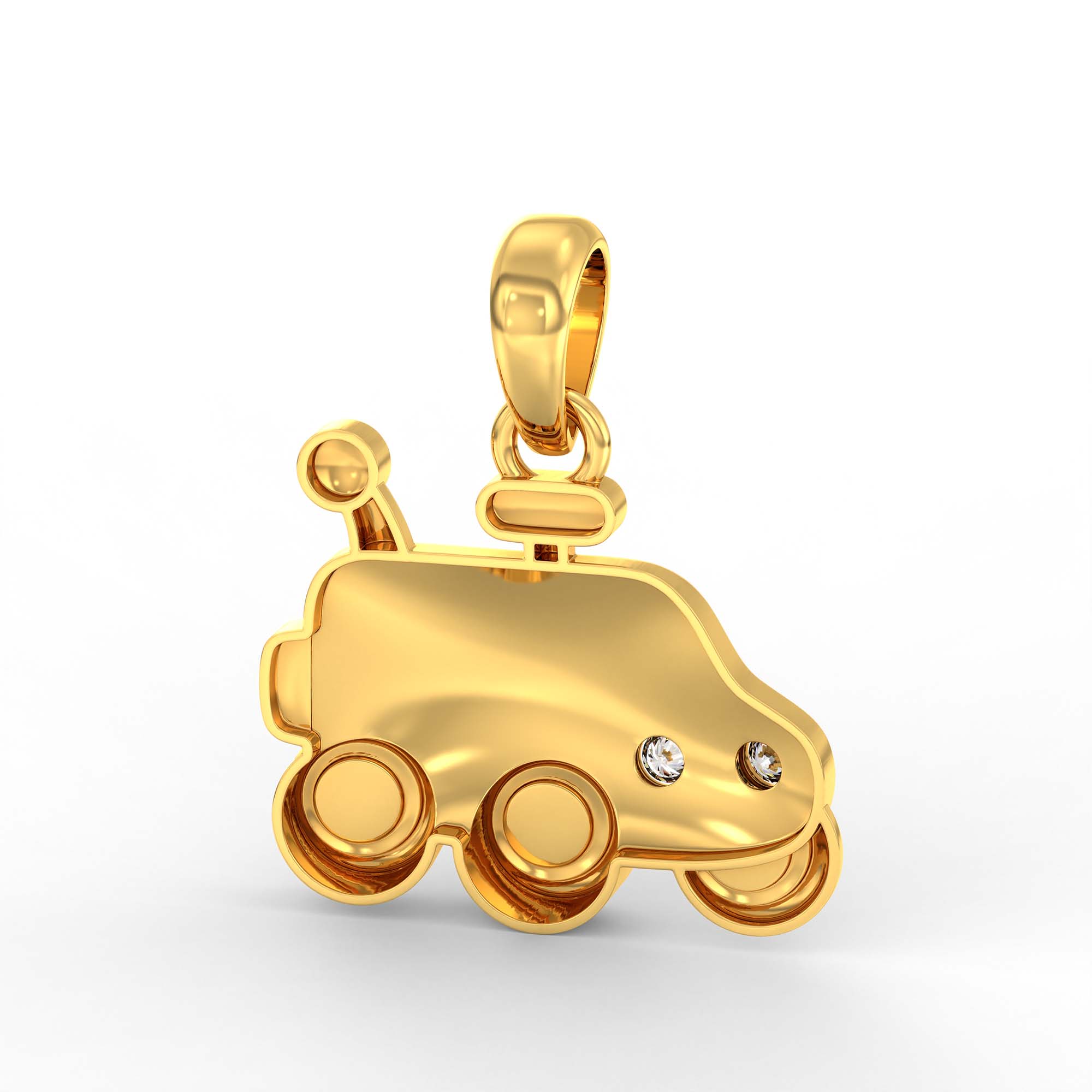 Kids Pendant in 22K Yellow Gold with Lab grown diamond thumbnail