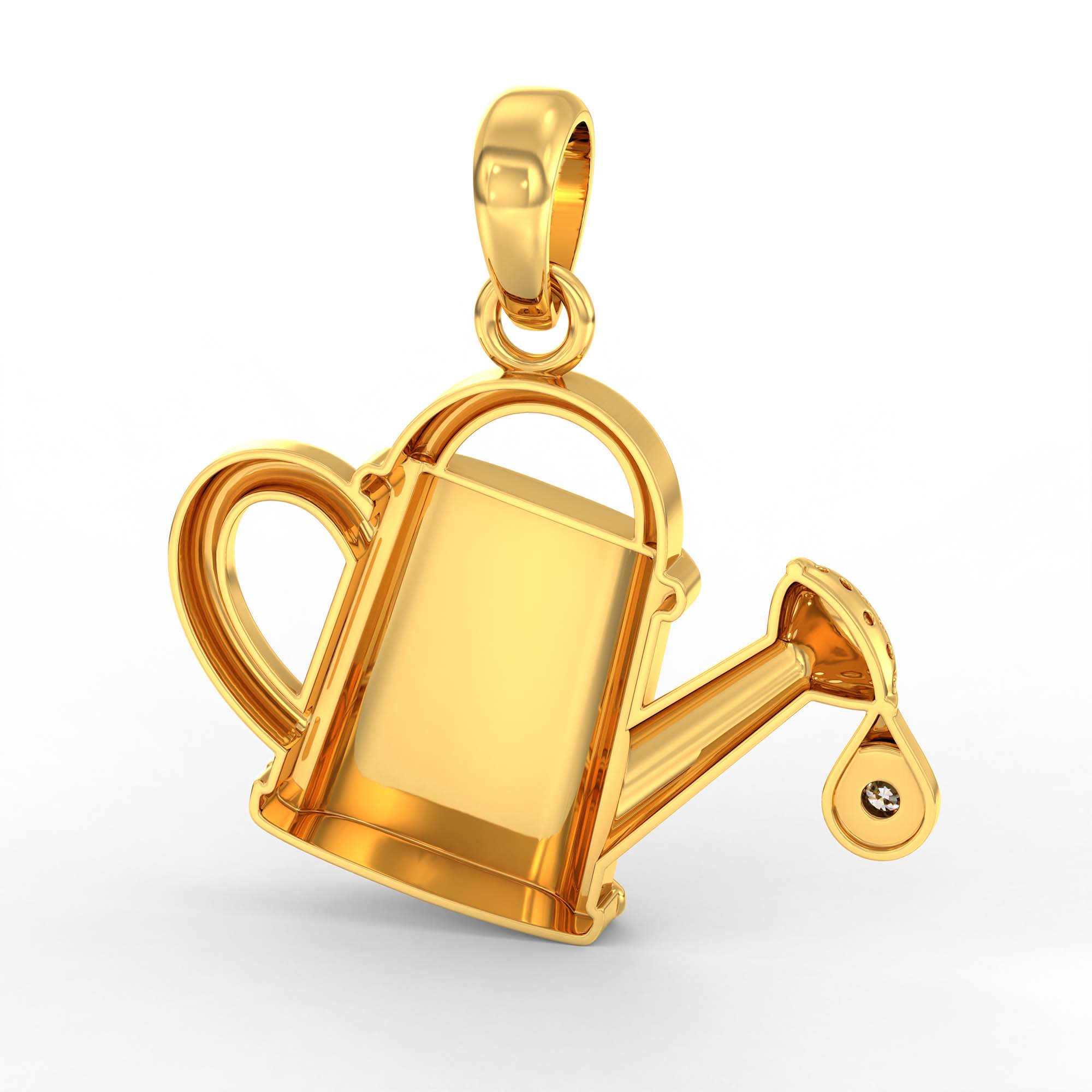 Kids Pendant in 22K Yellow Gold with Lab grown diamond thumbnail
