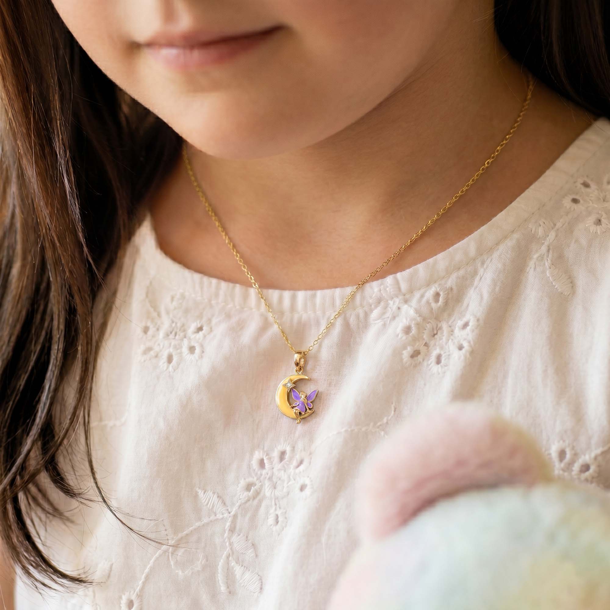 Kids Pendant in 22K Yellow Gold with Lab grown diamond thumbnail