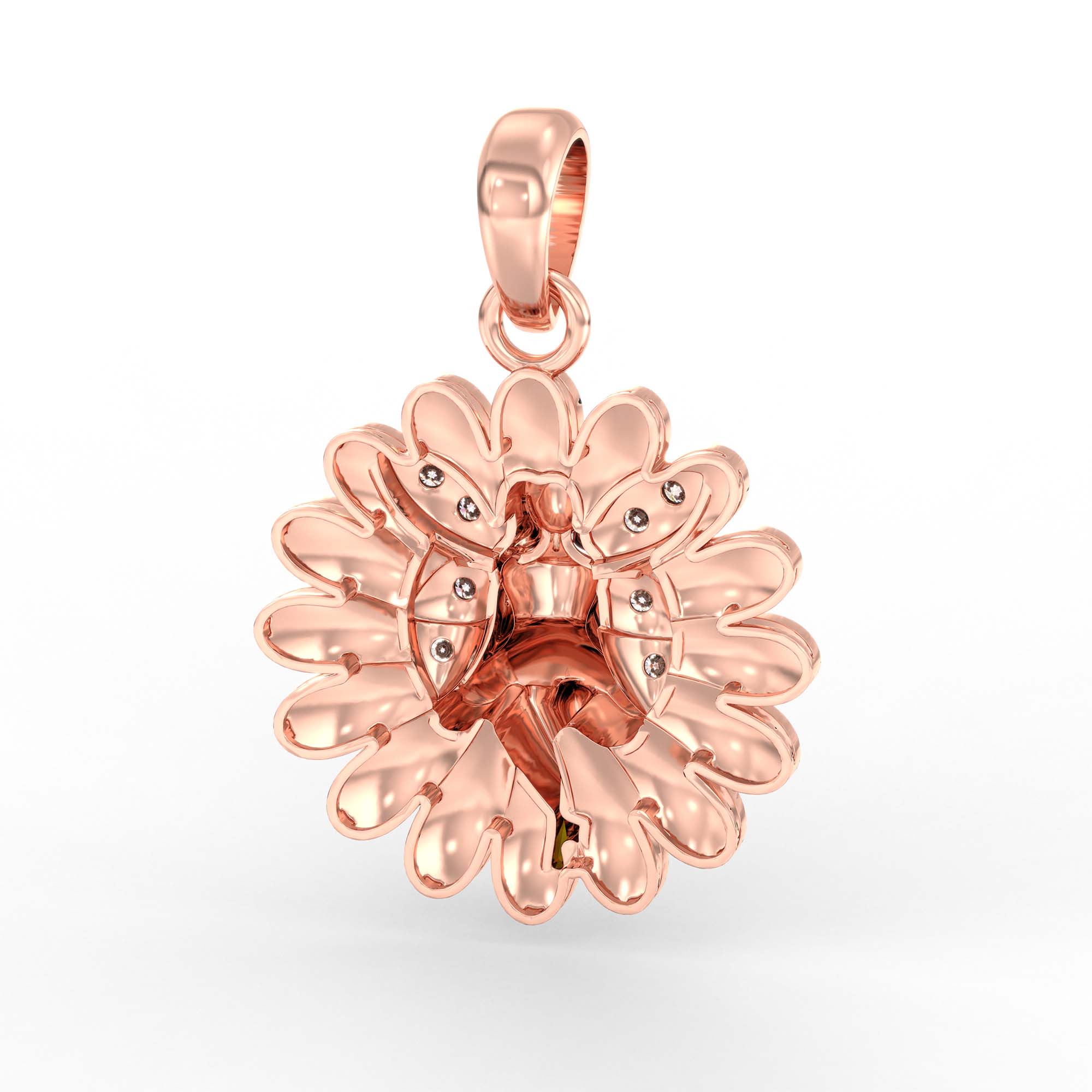 Kids Pendant in 18K Rose Gold with Lab grown diamond thumbnail