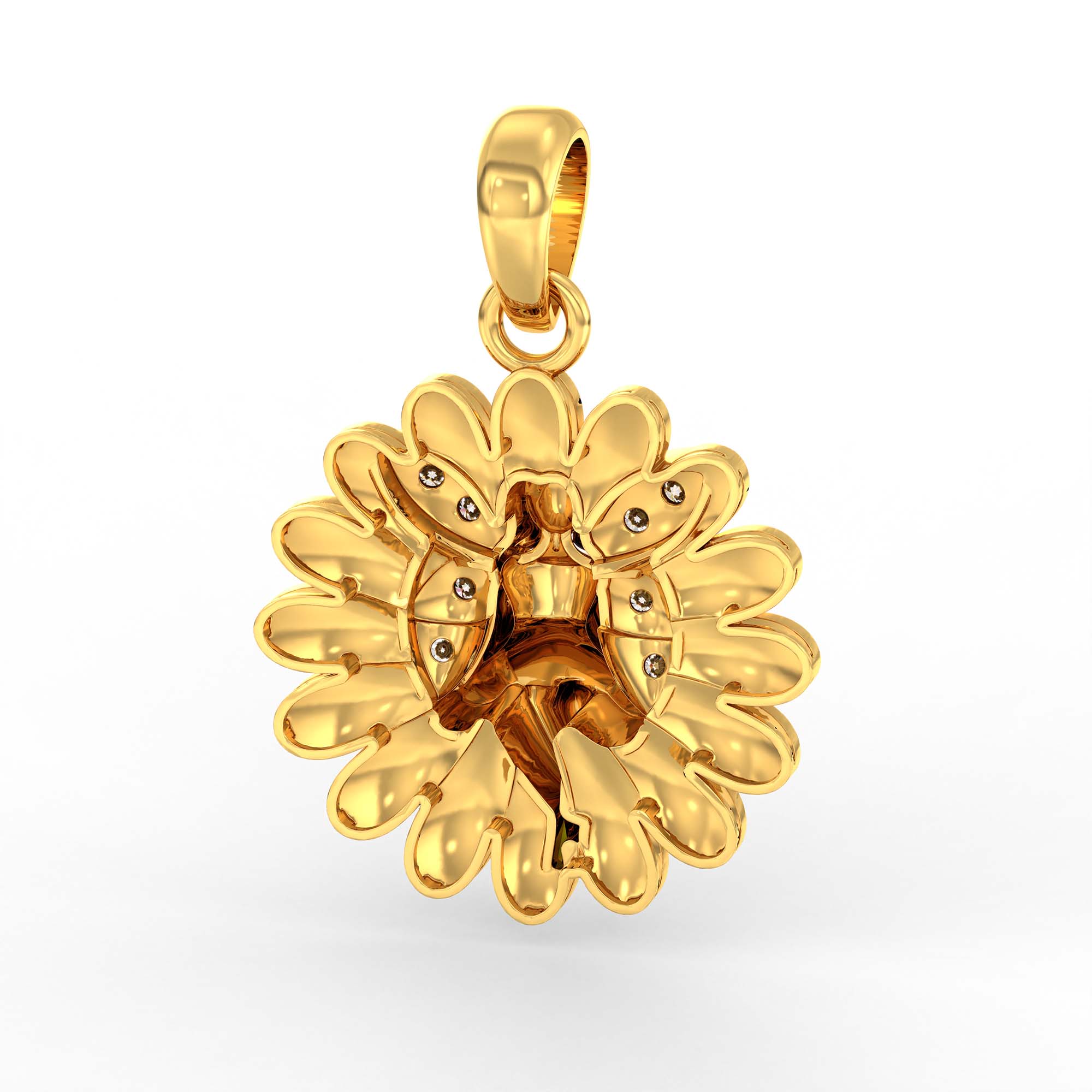 Kids Pendant in 22K Yellow Gold with Lab grown diamond thumbnail