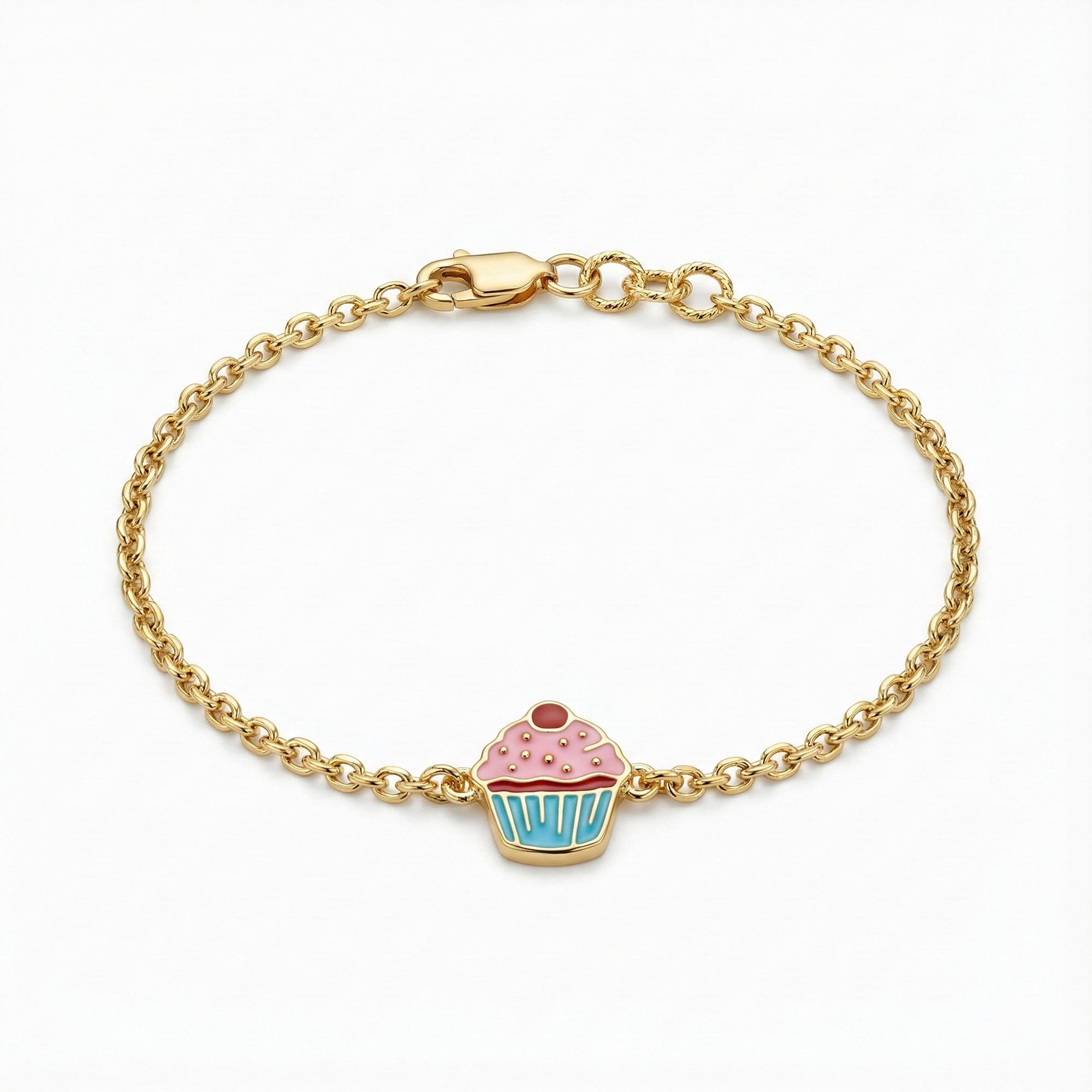 Gold-Plated Silver Bracelet with Stones (Design K2-108) thumbnail