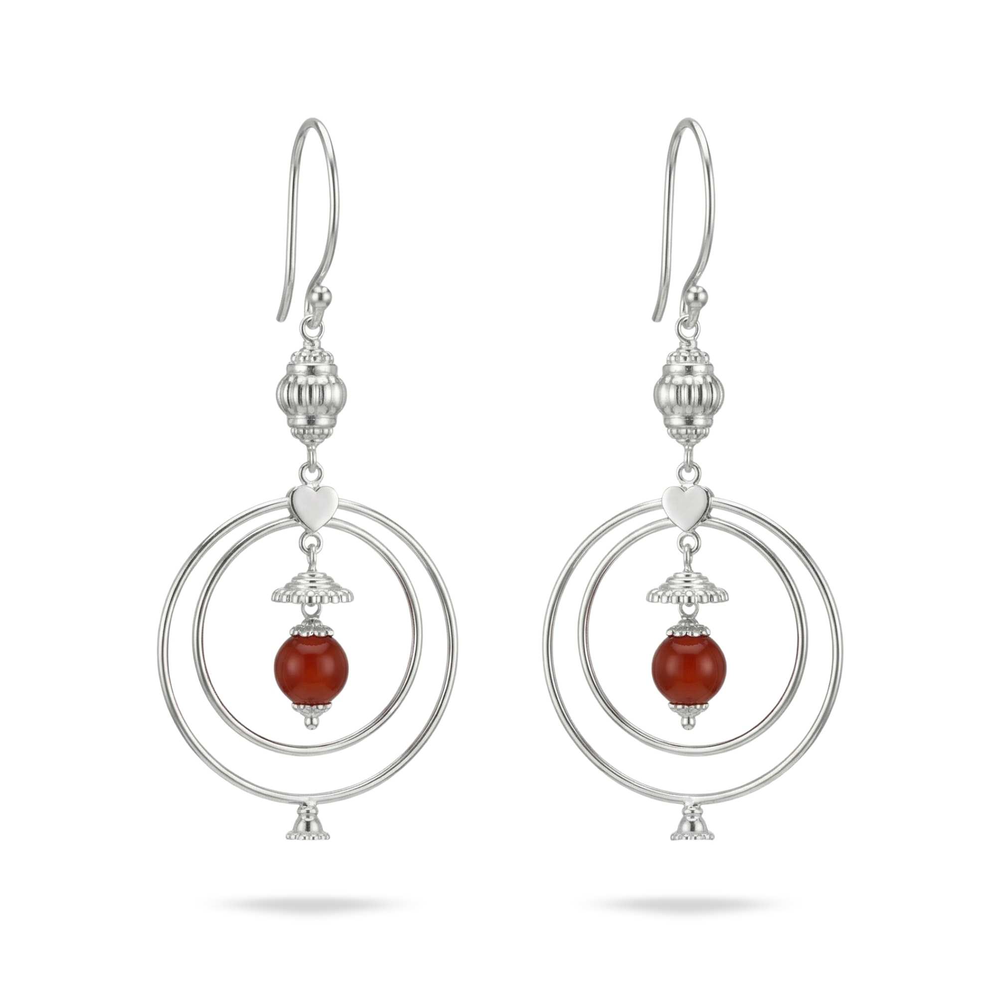 Silver Earing with Red Jasper – Earrings thumbnail