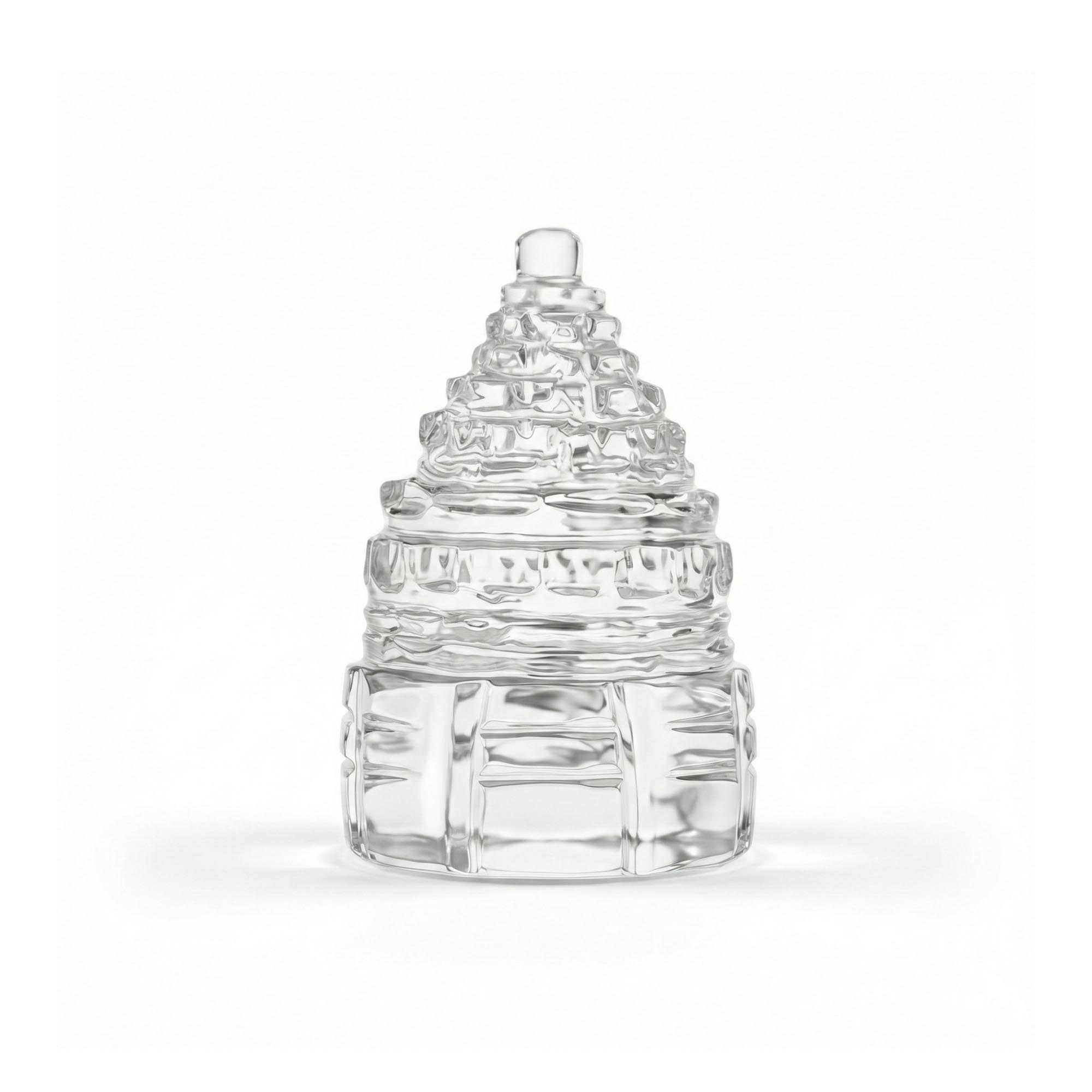 Sphatik Shree Yantra Small Pyramid – Gift (Design K4-1) thumbnail
