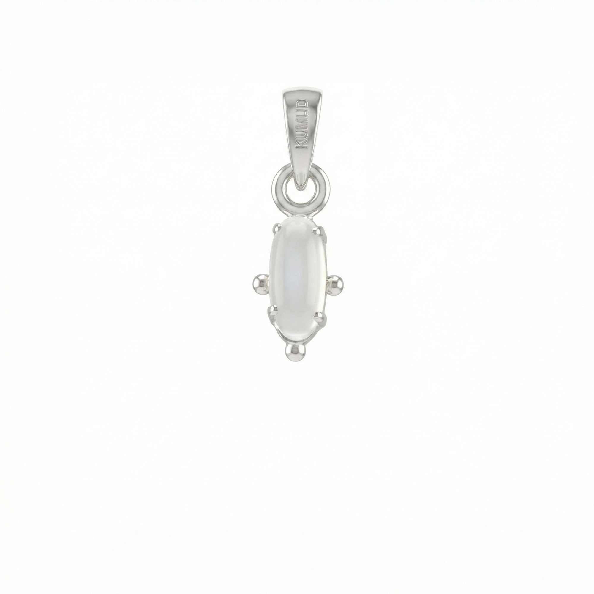 Moonstone Pendant in Silver (Design K5-166) thumbnail