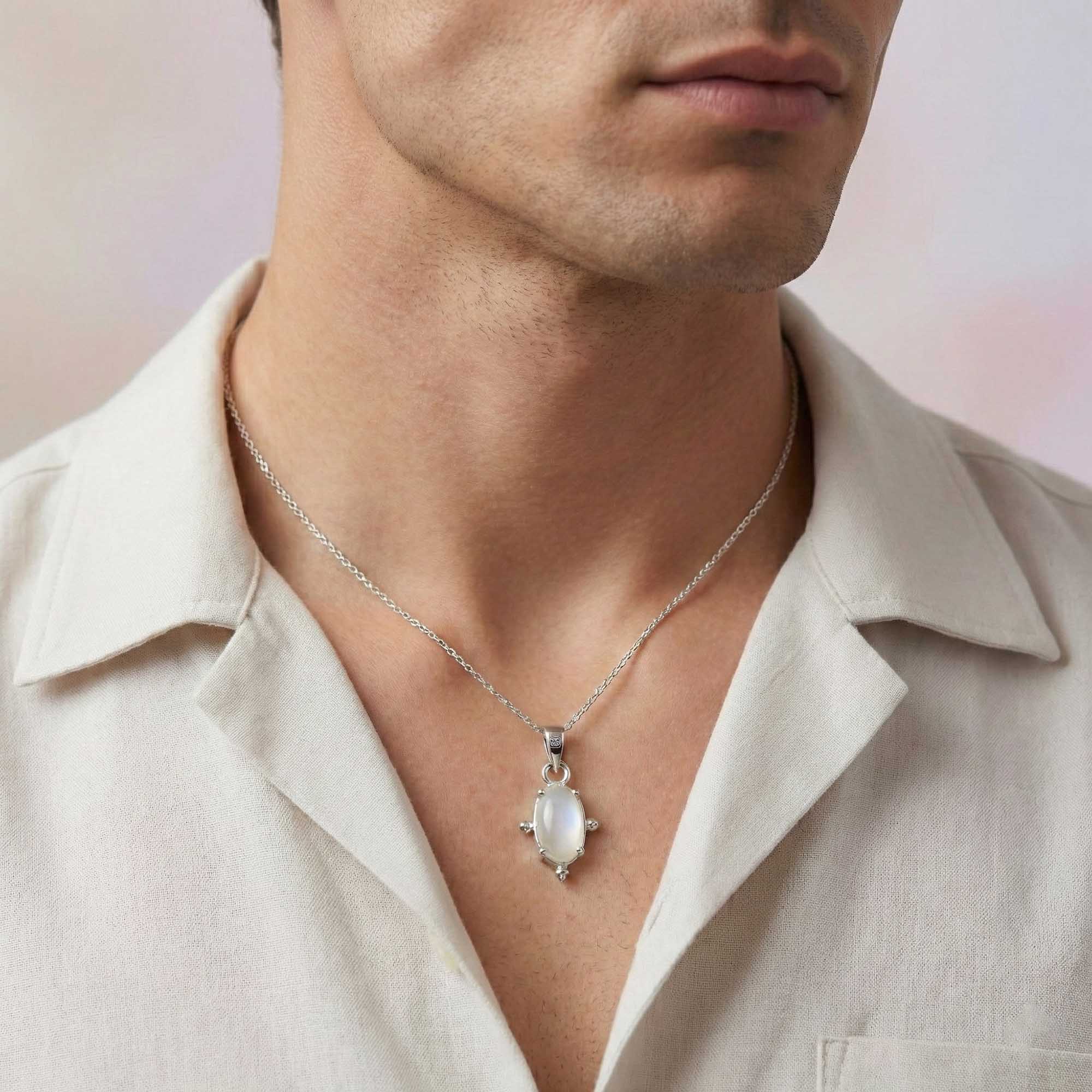 Moonstone Pendant in Silver (Design K5-170) thumbnail