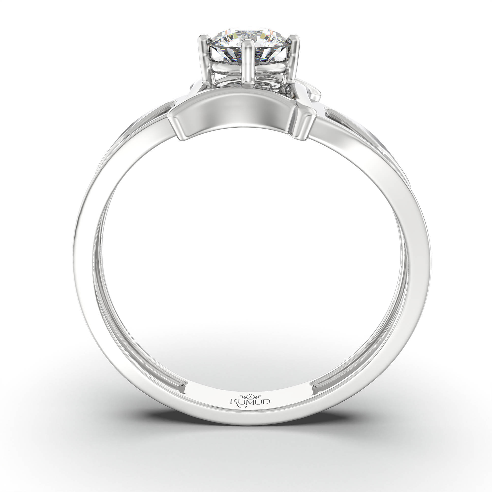 Lab-Grown Diamond Solitaire Ring for Men in 18K White Gold – 0.5 Ct Round, 6 g (Design K8-4-APGAA) thumbnail