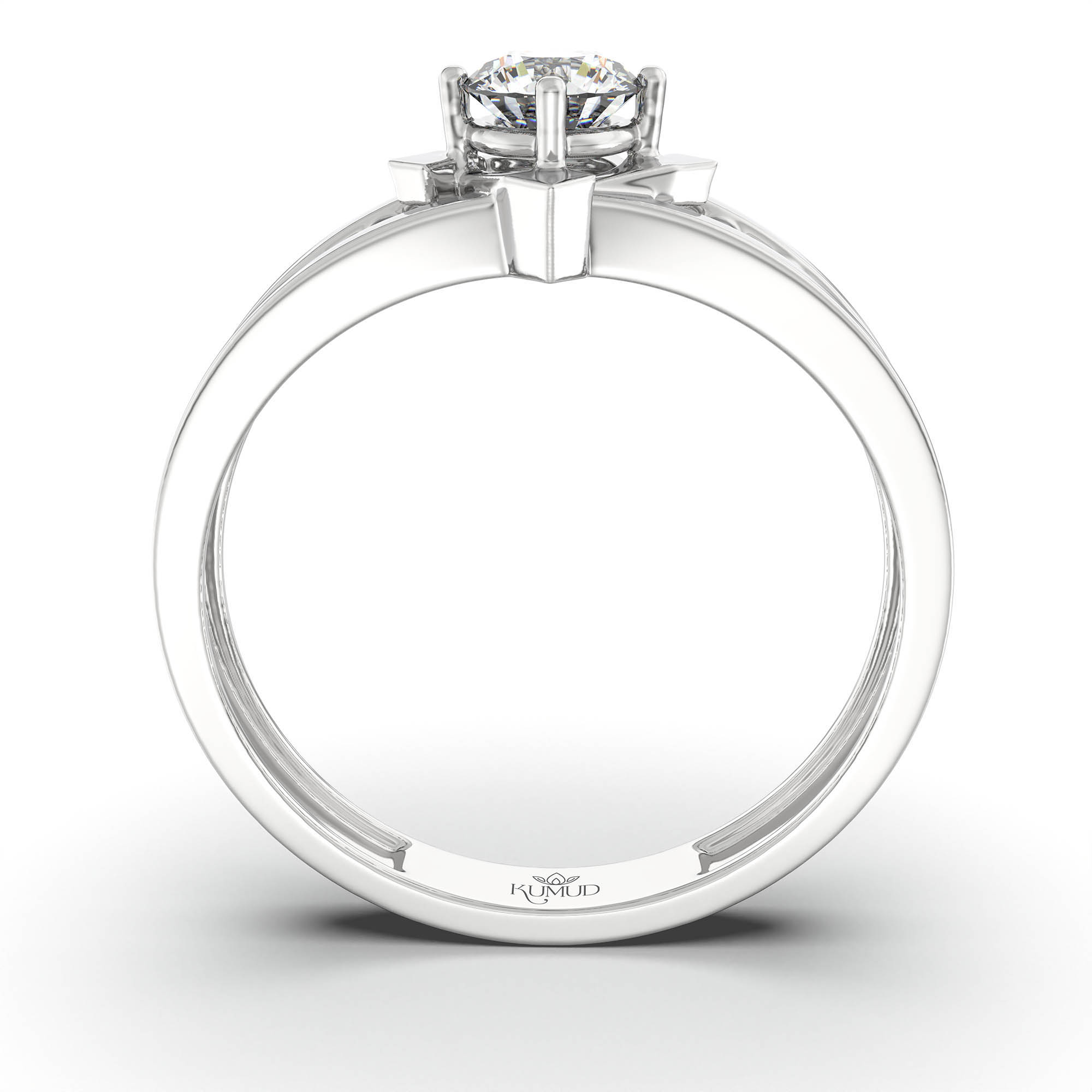 Lab-Grown Diamond Solitaire Ring for Men in 18K White Gold – 0.5 Ct Round, 6 g (Design K8-5-APGAA) thumbnail