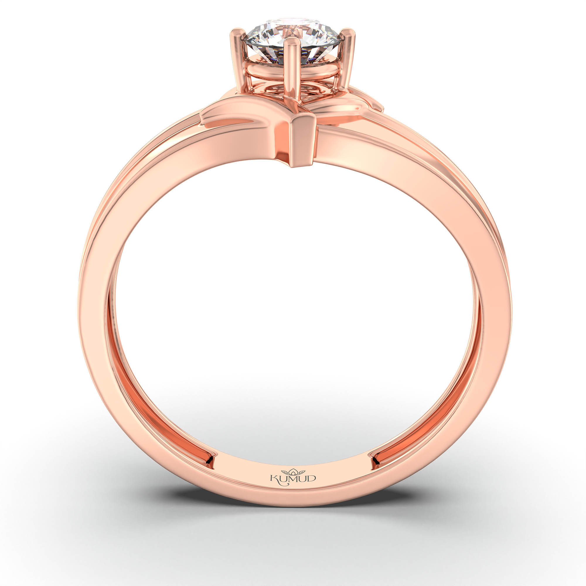 Lab-Grown Diamond Solitaire Ring for Men in 18K Rose Gold – 0.5 Ct Round, 6 g (Design K8-23-APGAA) thumbnail