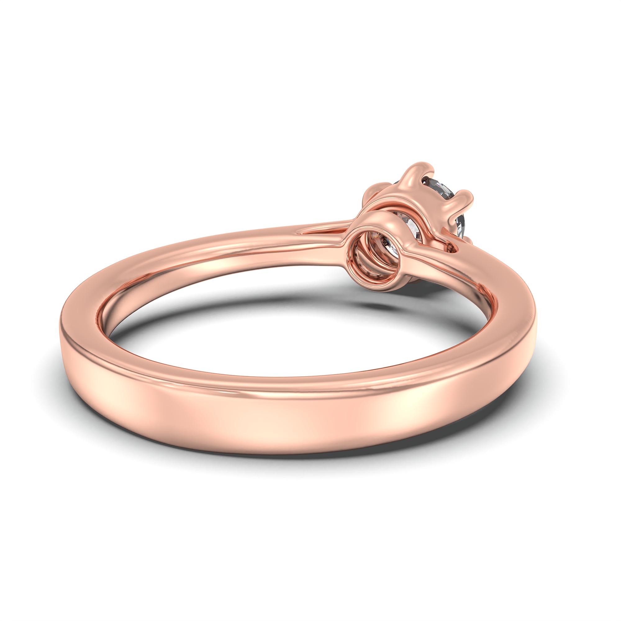 Lab-Grown Diamond Solitaire Ring for Women in 18K Rose Gold – 0.5 Ct Round, 5 g (Design K9-1-APGAA) thumbnail