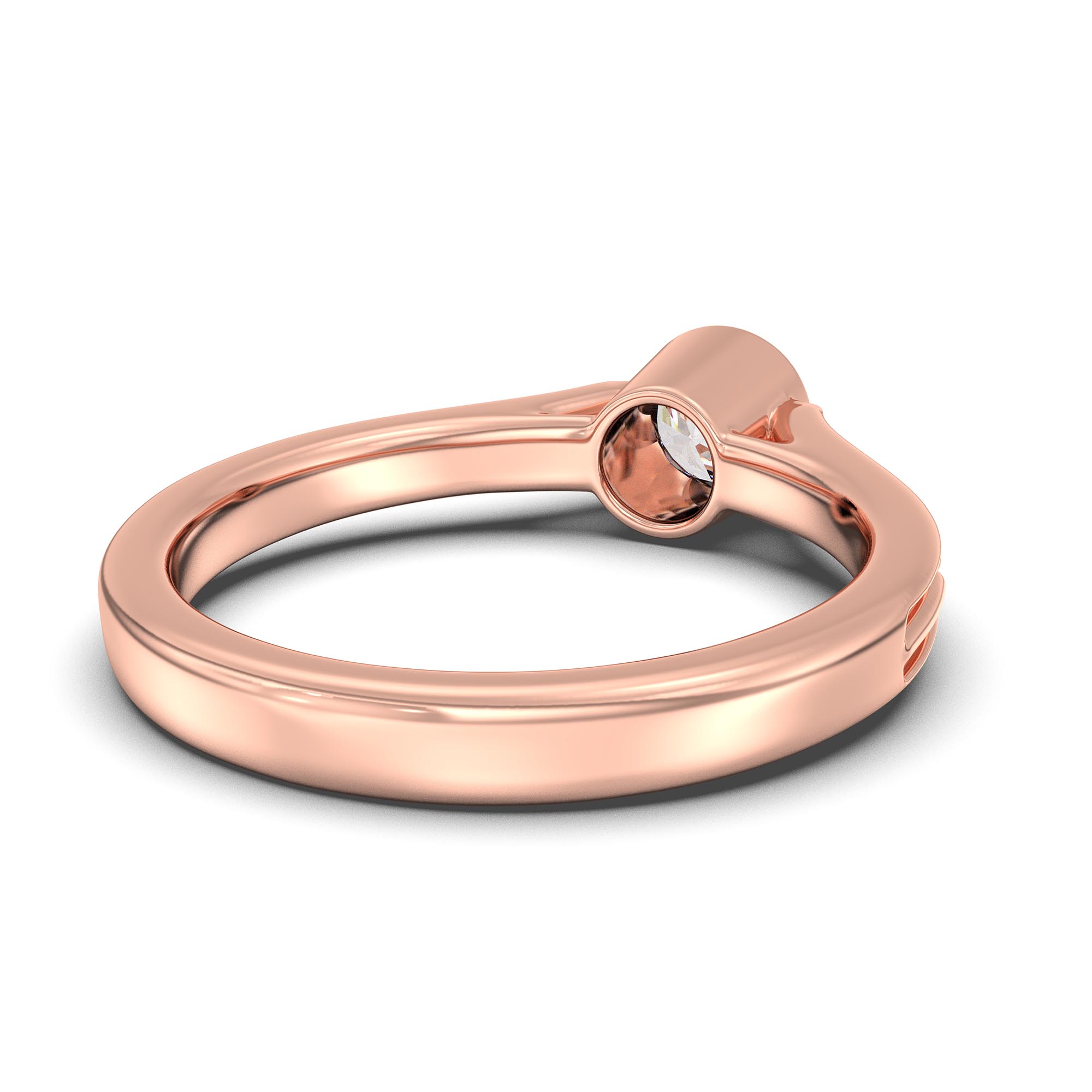 Lab-Grown Diamond Solitaire Ring for Women in 18K Rose Gold – 0.5 Ct Round, 5 g (Design K9-7-BBZAA) thumbnail