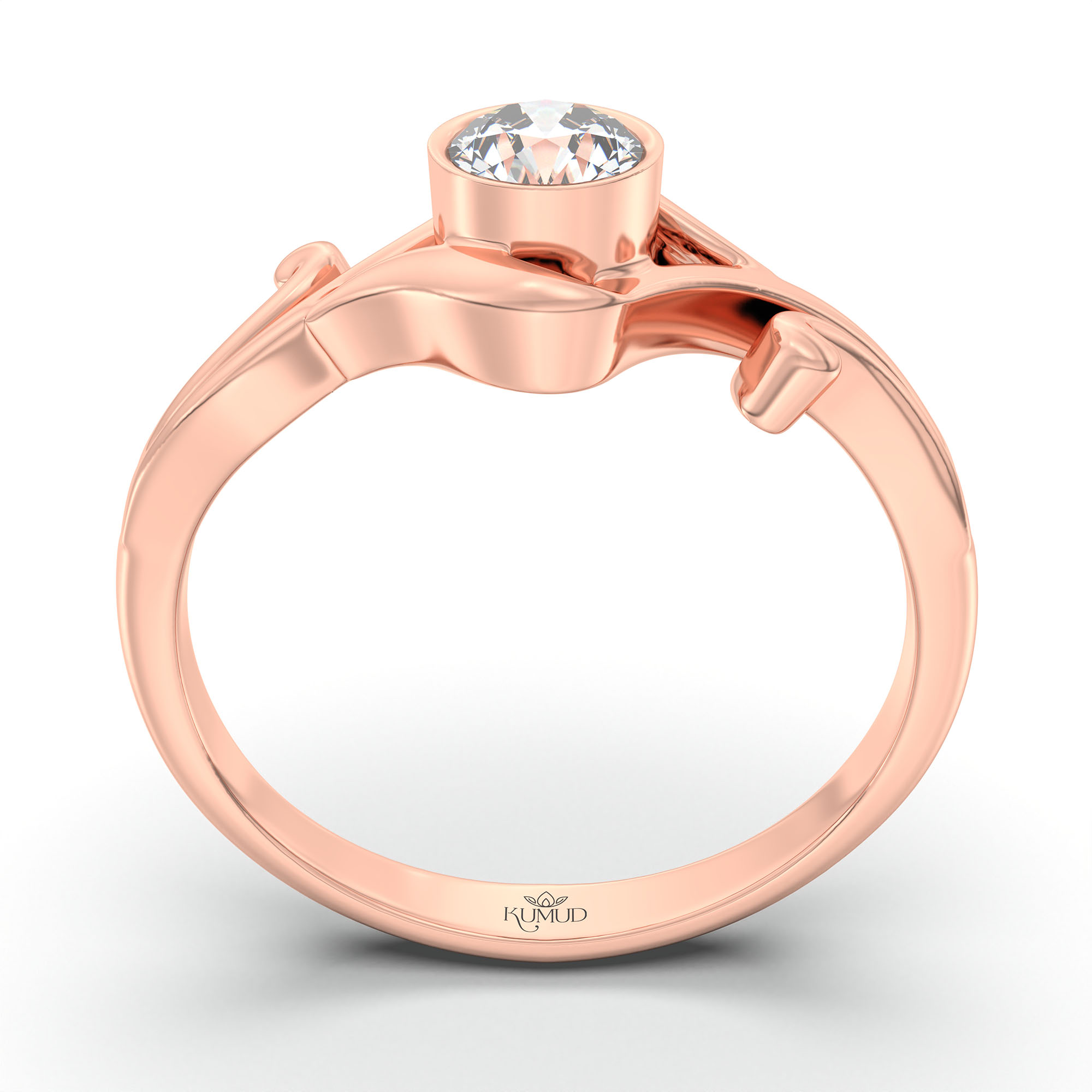 Lab-Grown Diamond Solitaire Ring for Women in 18K Rose Gold – 0.25 Ct Round, 3 g (Design K10-9-BBZAA) thumbnail