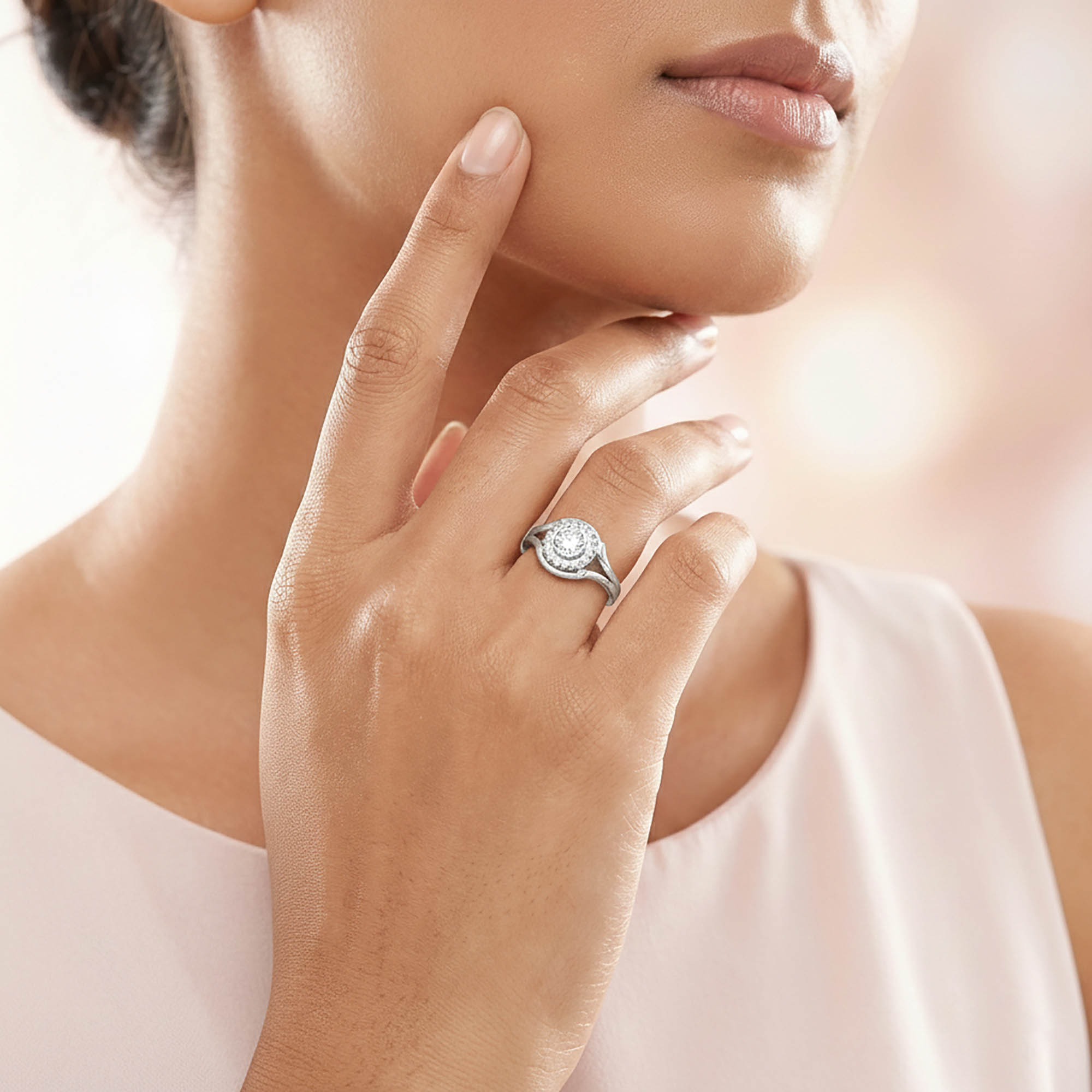 Lab-Grown Diamond Solitaire Ring for Women in 22K Yellow Gold – 0.25 Ct Round, 3 g (Design K11-12-BBZAA) thumbnail