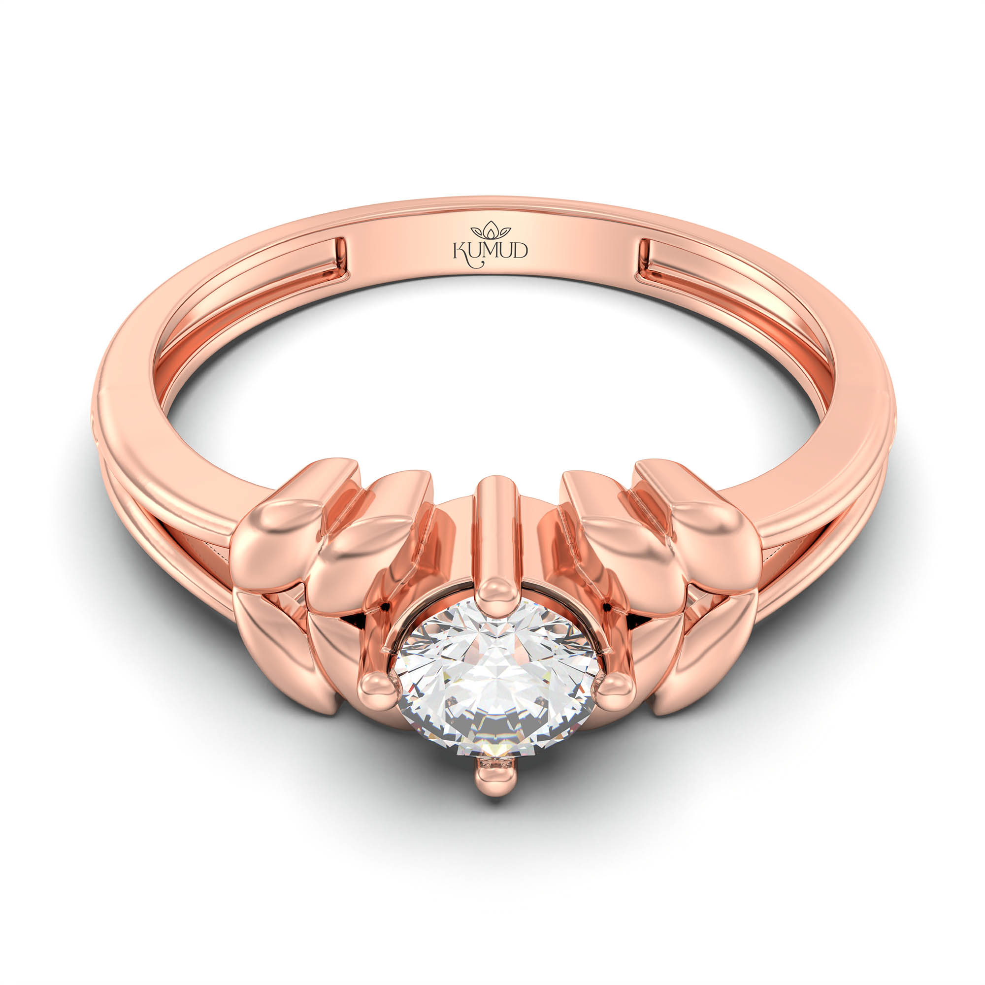 Lab-Grown Diamond Solitaire Ring for Women in 18K Rose Gold – 0.25 Ct Round, 3 g (Design K11-18-APGAA) thumbnail