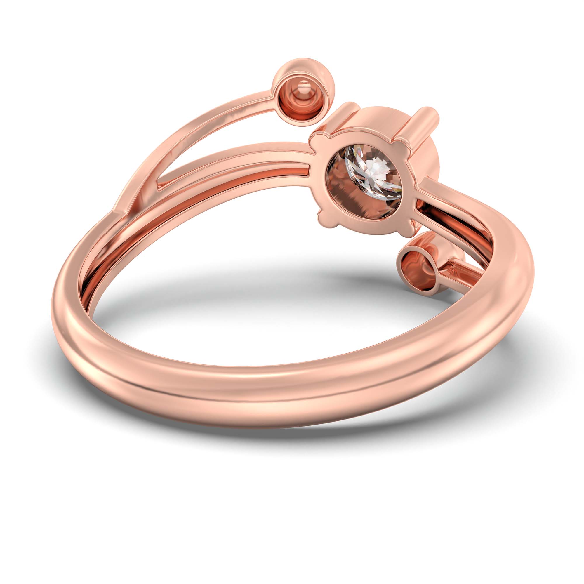 Lab-Grown Diamond Solitaire Ring for Women in 18K Rose Gold – 0.5 Ct Round, 3 g (Design K13-5-APGAA) thumbnail