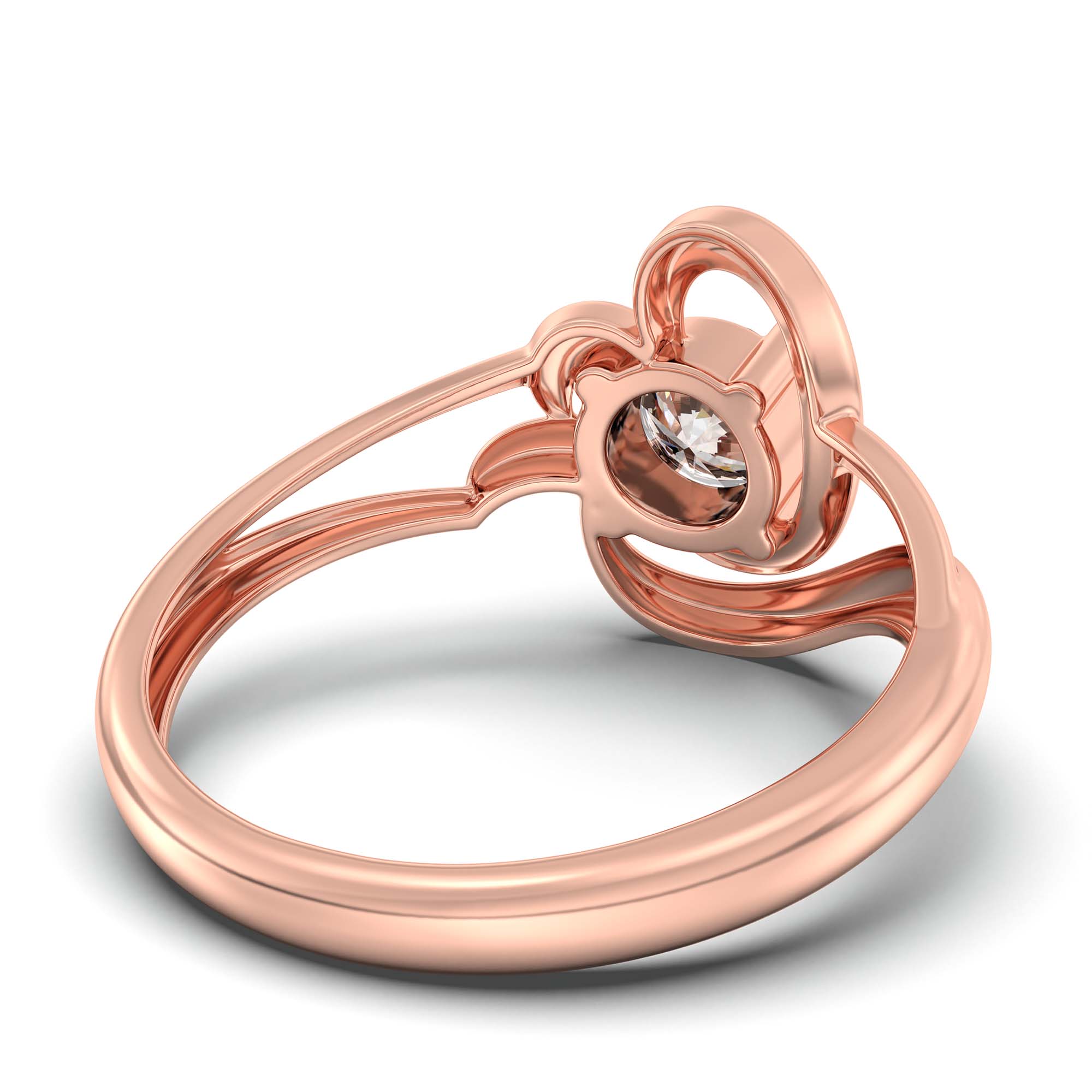 Lab-Grown Diamond Solitaire Ring for Women in 18K Rose Gold – 0.5 Ct Round, 3 g (Design K13-9-APGAA) thumbnail
