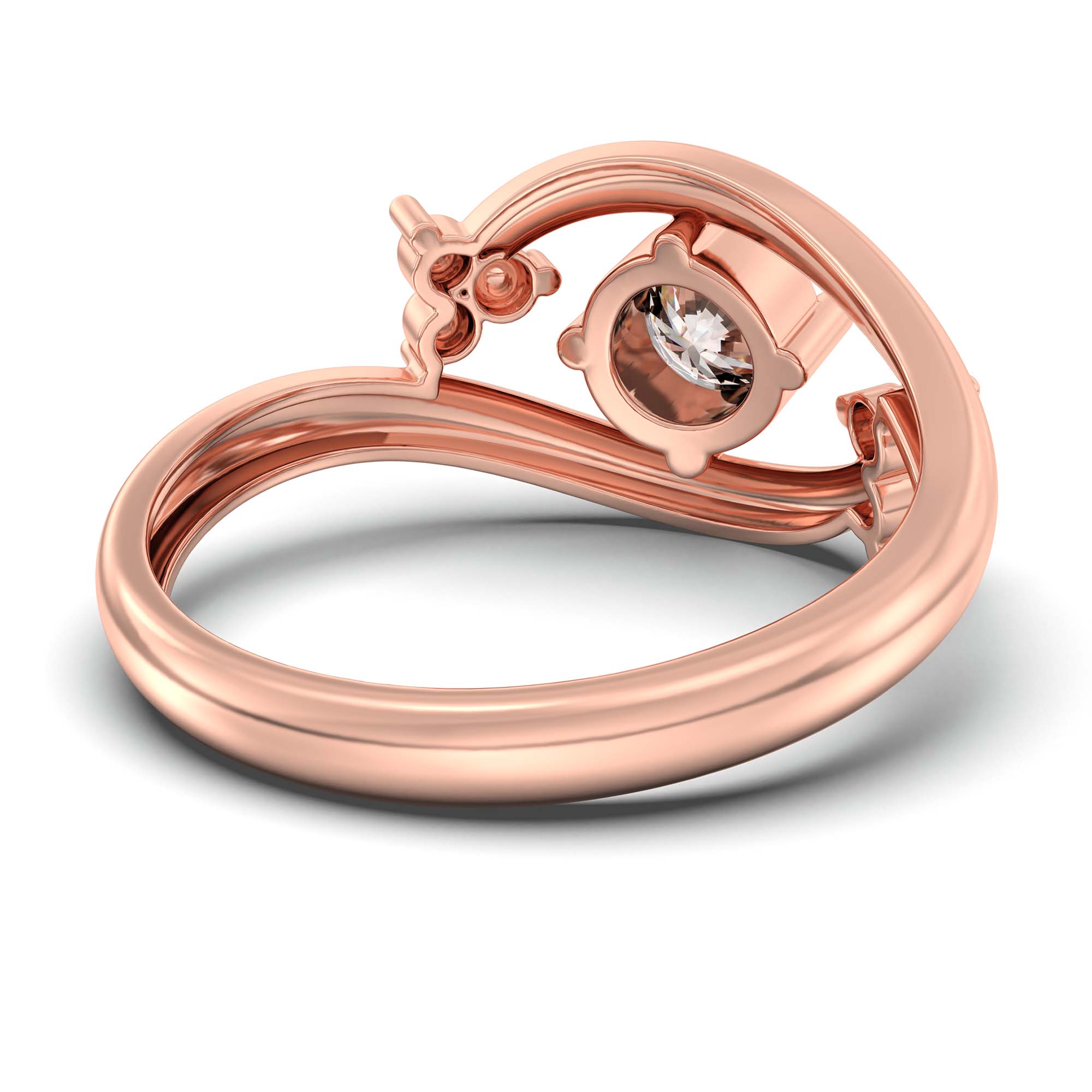 Lab-Grown Diamond Solitaire Ring for Women in 18K Rose Gold – 0.5 Ct Round, 3 g (Design K13-12-APGAA) thumbnail