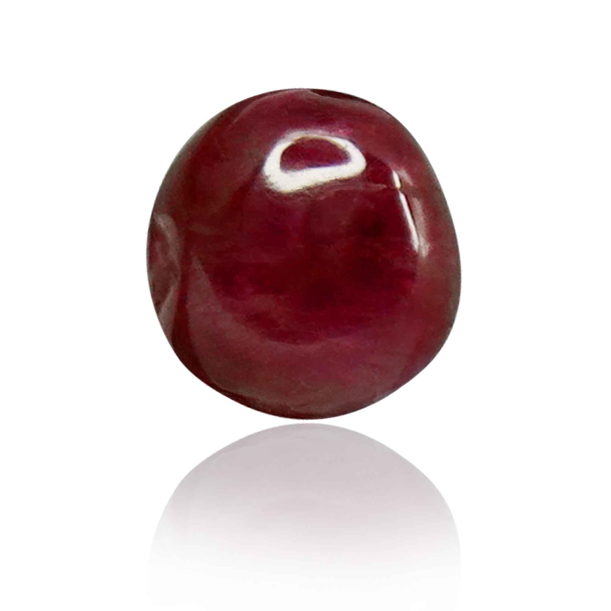 Natural Unheated Ruby (Manik) 1.67 Ct, Tumble, Burma – IGTL Certified – front view thumbnail