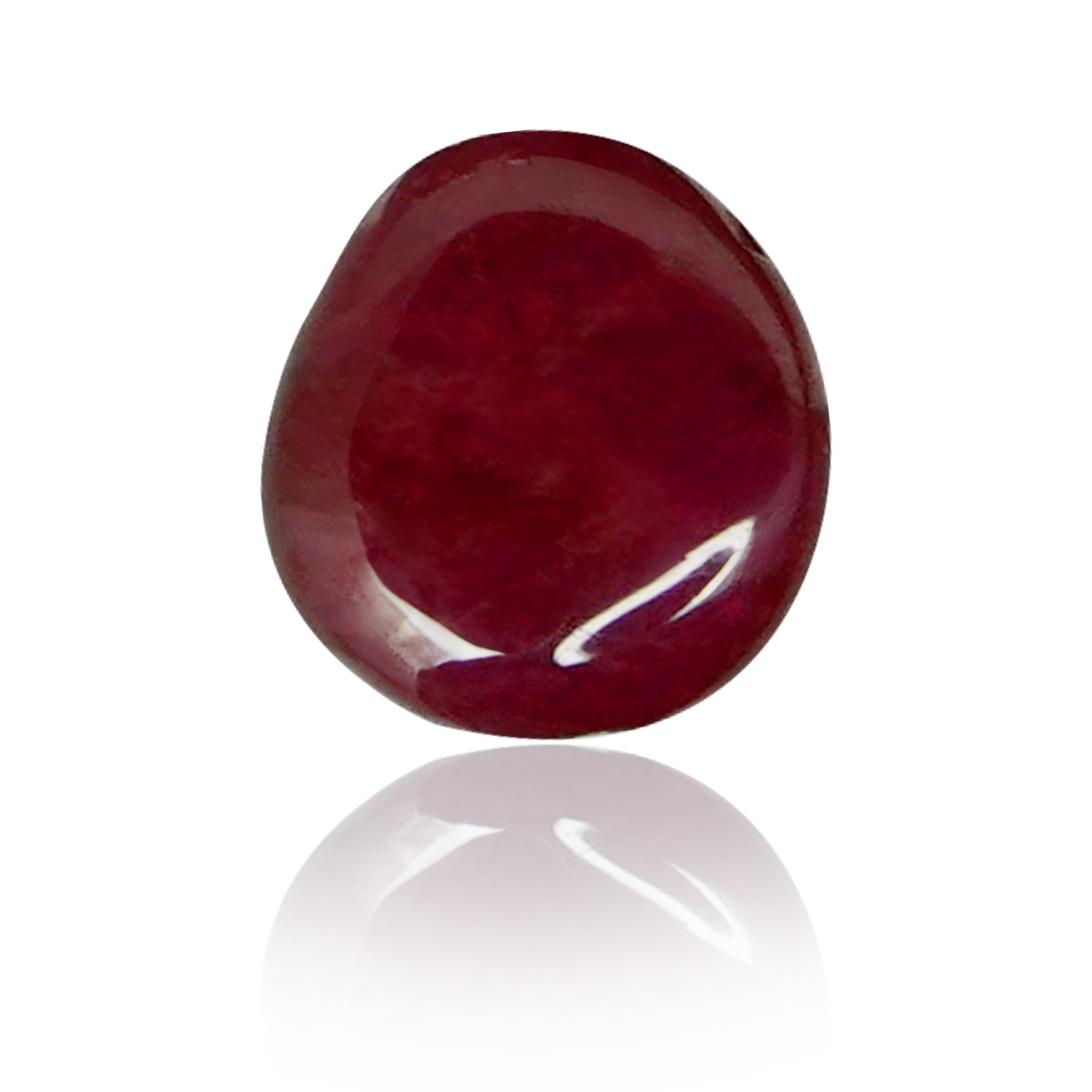 Natural Unheated Ruby (Manik) 1.67 Ct, Tumble, Burma – IGTL Certified – front view thumbnail