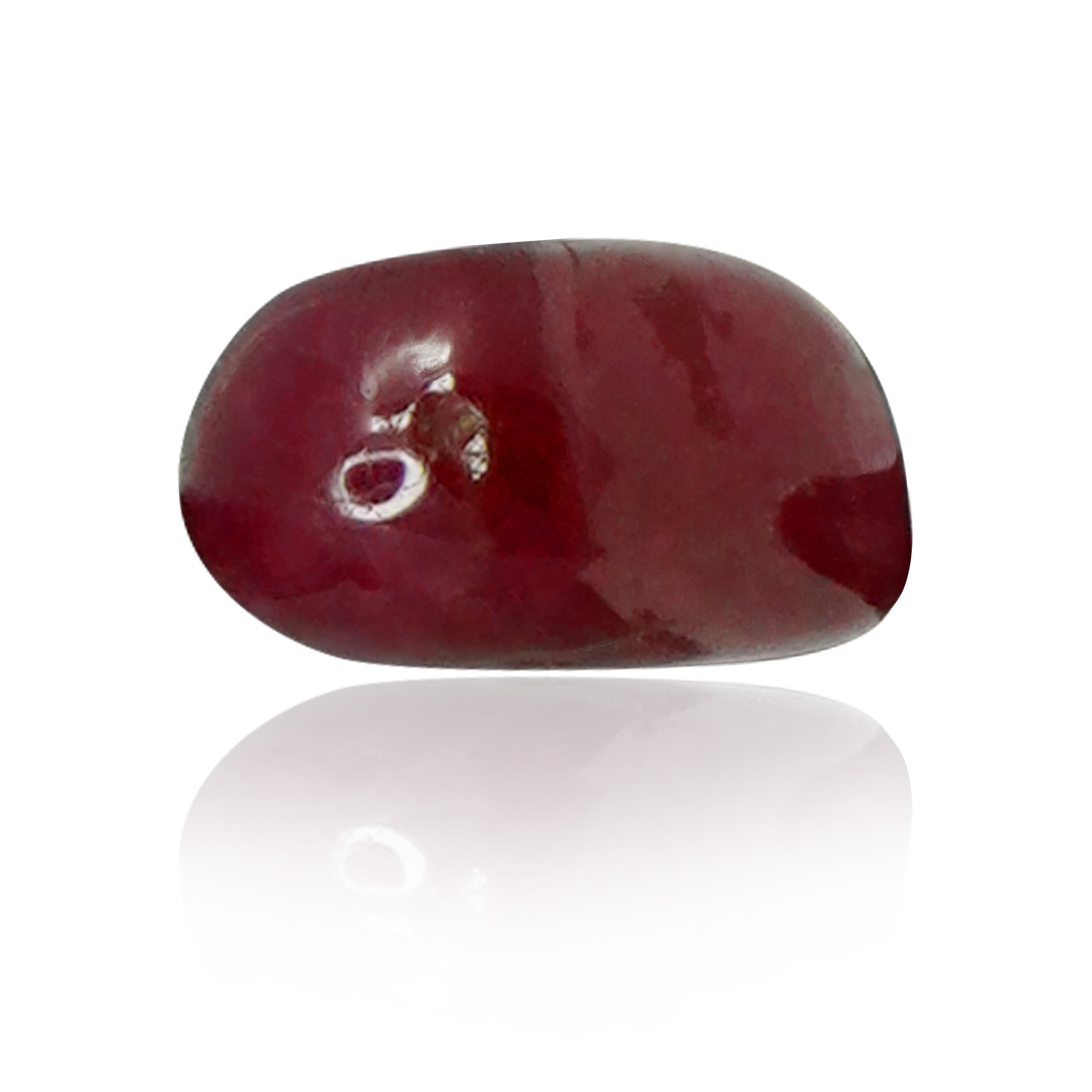 Natural Unheated Ruby (Manik) 1.67 Ct, Tumble, Burma – IGTL Certified – front view thumbnail