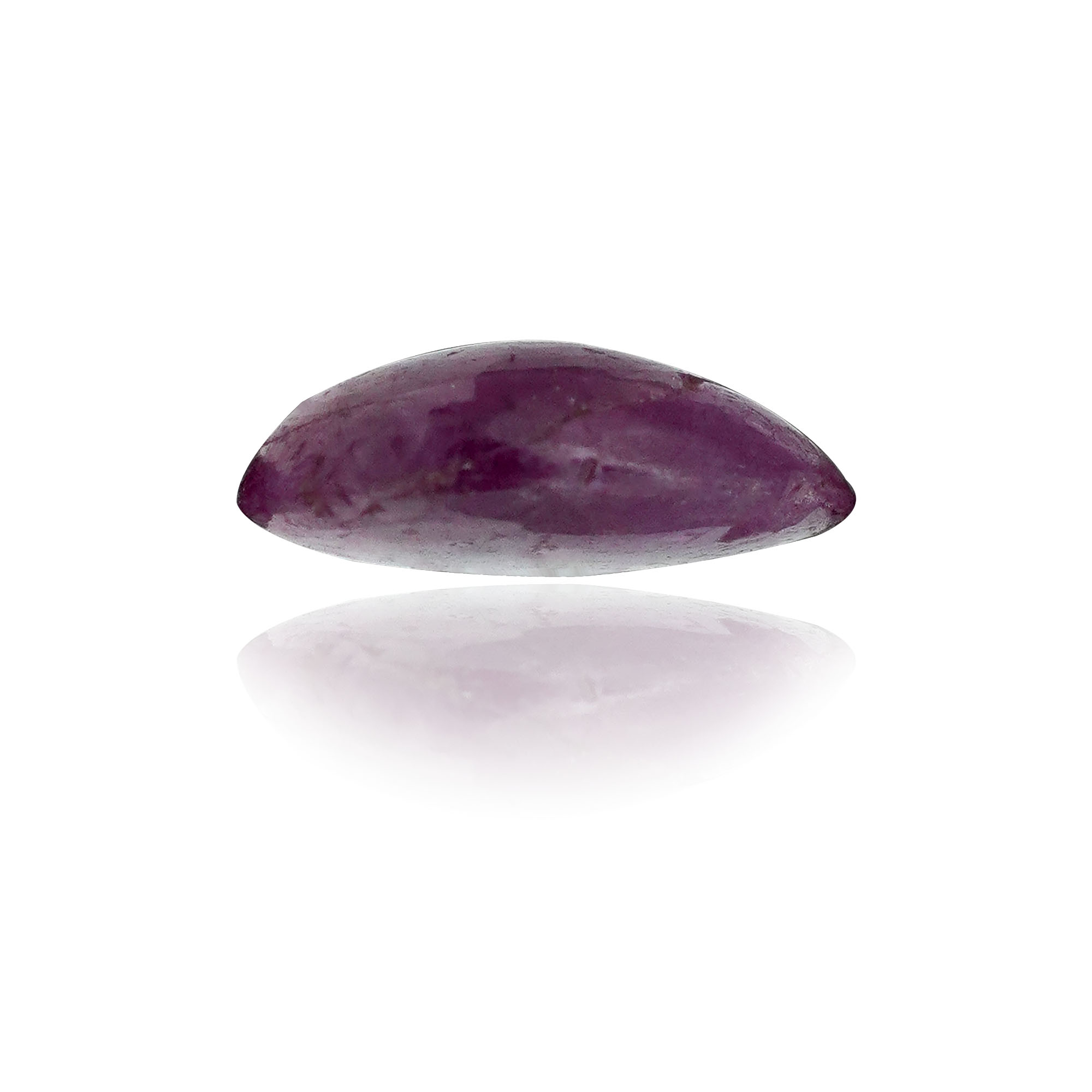 Natural Unheated Ruby (Manik) 1.15 Ct, Oval Cabochon, Africa – IGTL Certified – front view thumbnail