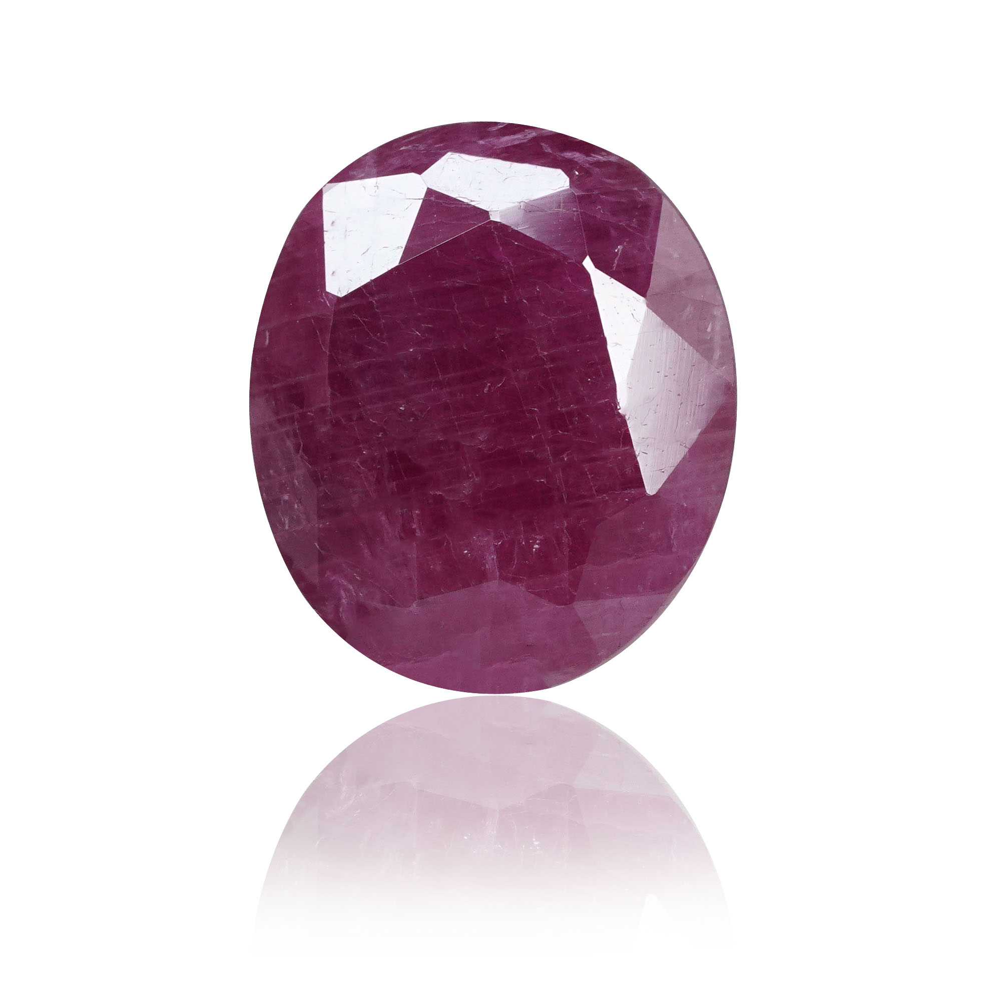 Natural Ruby (Manik) 5.97 Ct, Oval, Mozambique – IGTL Certified – front view thumbnail