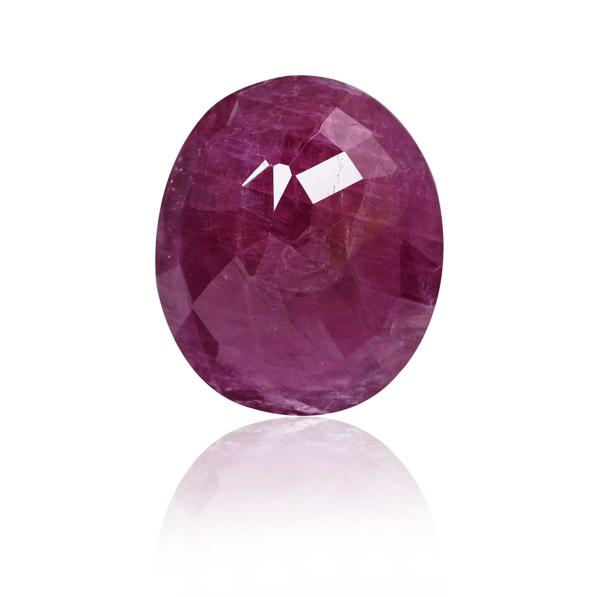 Natural Ruby (Manik) 5.97 Ct, Oval, Mozambique – IGTL Certified – front view thumbnail