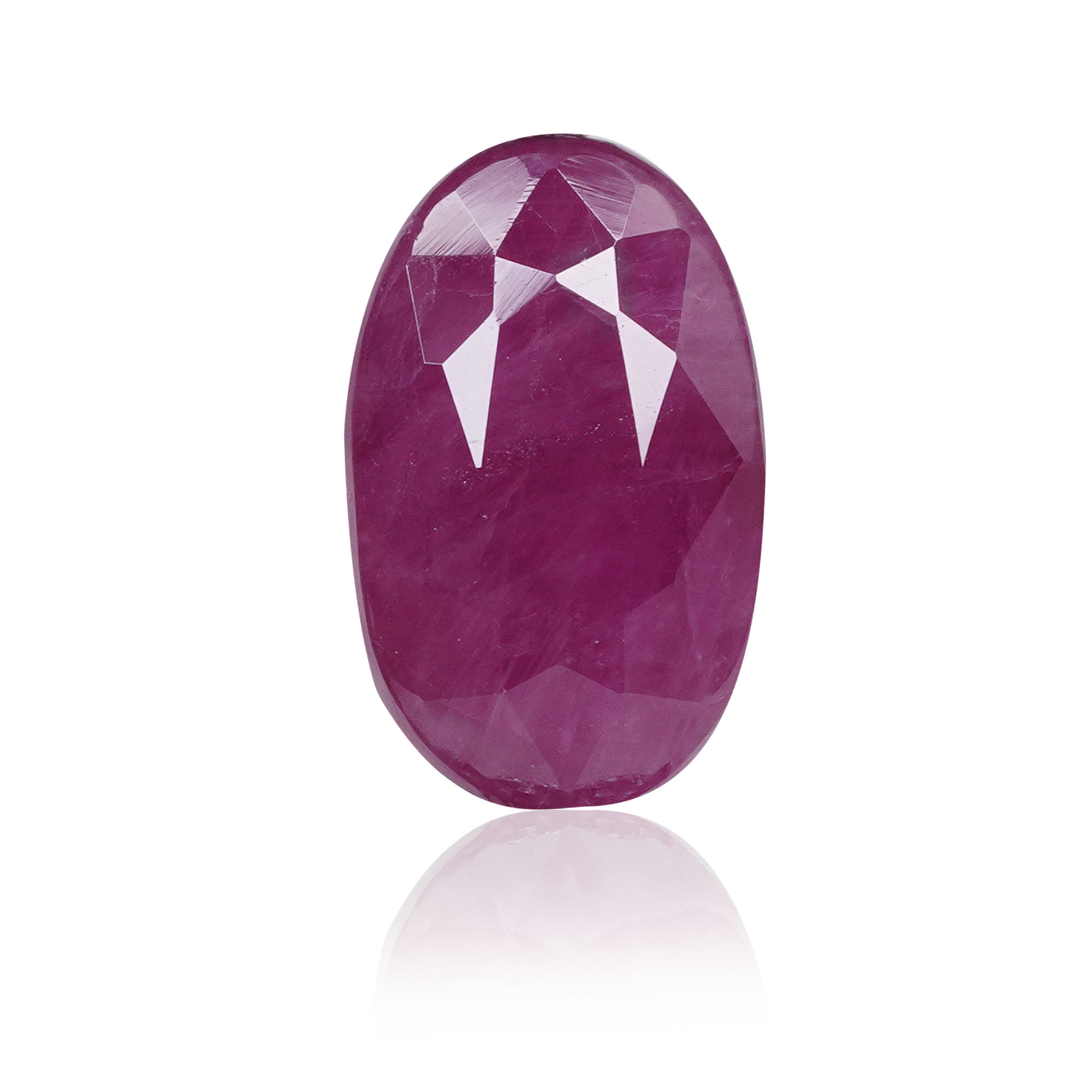 Natural Ruby (Manik) 3.3 Ct, Oval, Mozambique – IGTL Certified – front view thumbnail