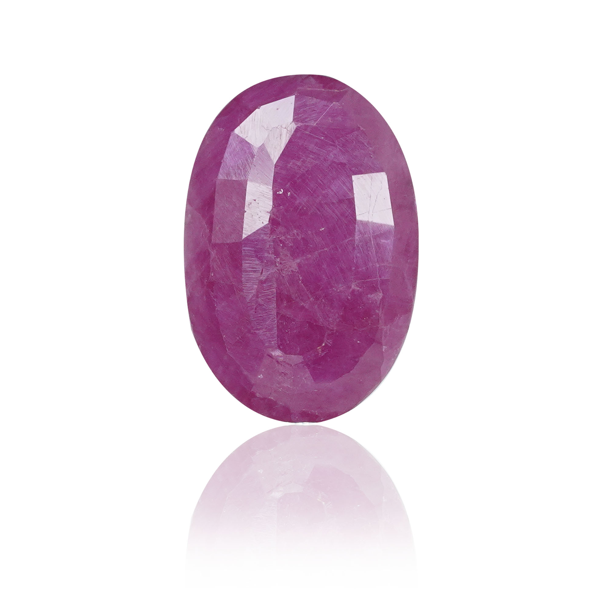 Natural Ruby (Manik) 2.43 Ct, Oval, Mozambique – IGTL Certified – front view thumbnail