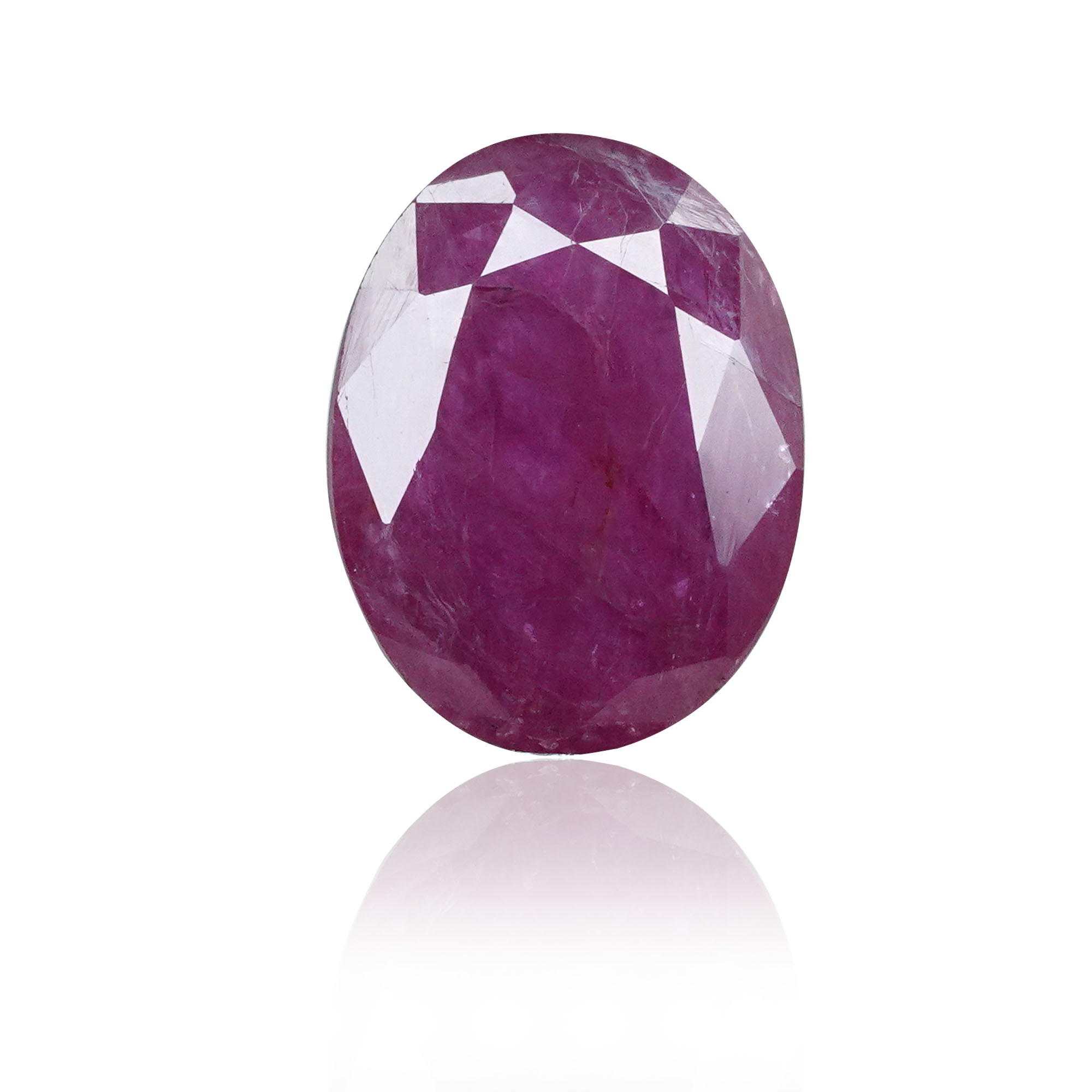 Natural Ruby (Manik) 2.22 Ct, Oval, Mozambique – IGTL Certified – front view thumbnail