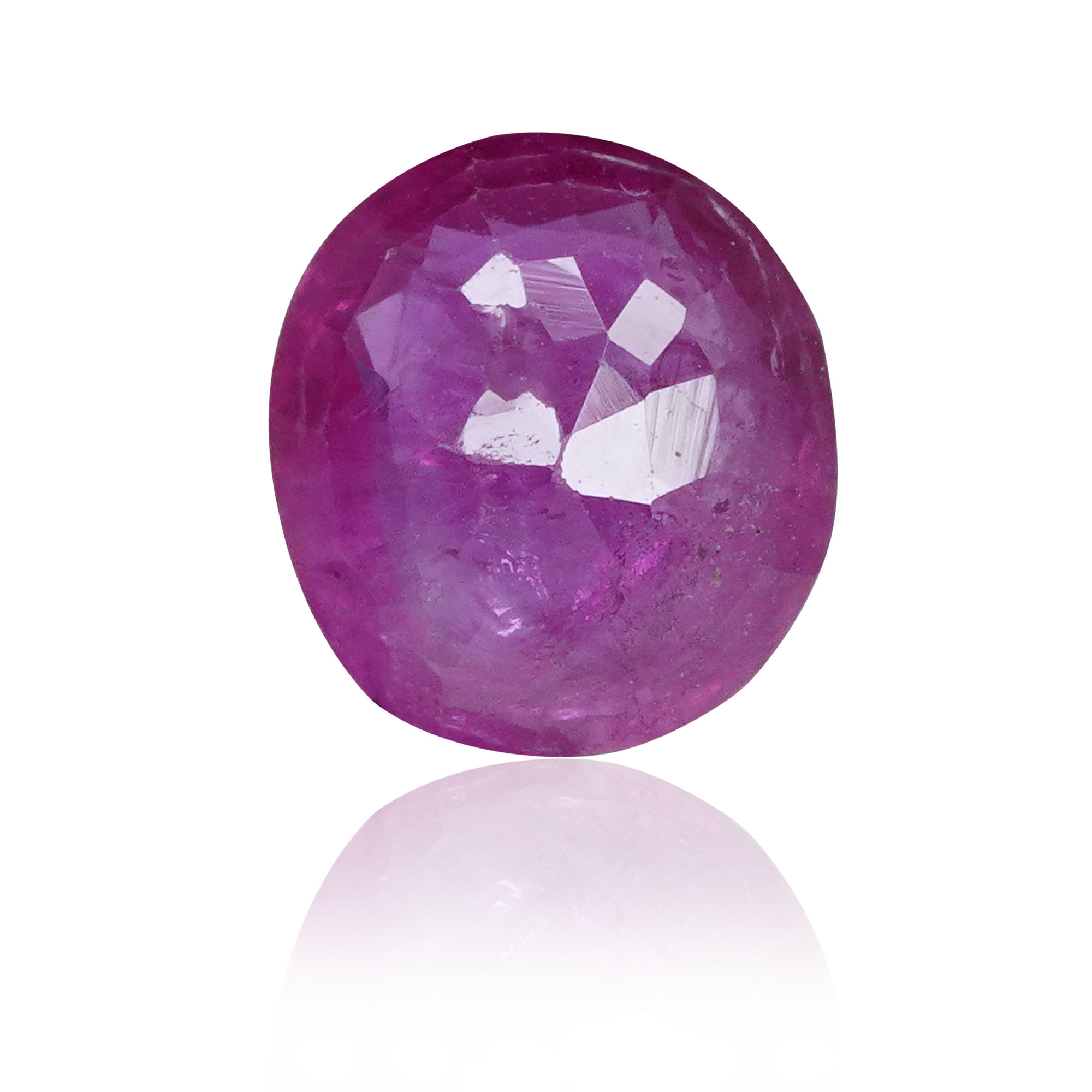 Natural Ruby (Manik) 1.13 Ct, Oval, Burma – IGTL Certified – front view thumbnail