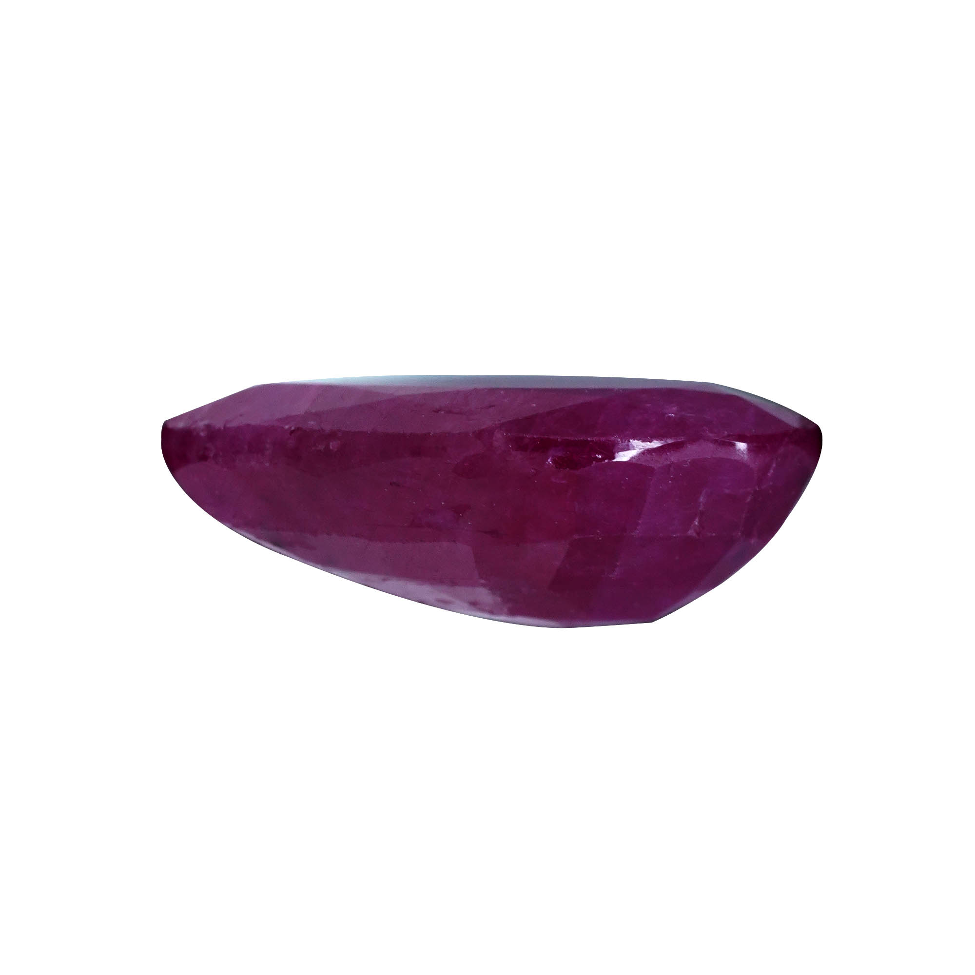 Natural Unheated Ruby (Manik) 5.59 Ct, Pear, Madagascar – IGTL Certified – front view thumbnail