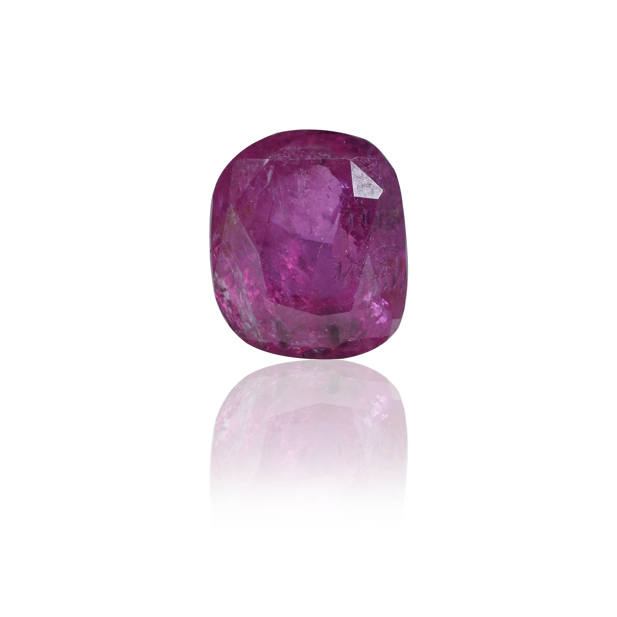 Natural Ruby (Manik) 1.54 Ct, Cushion, Burma – IGTL Certified – front view thumbnail