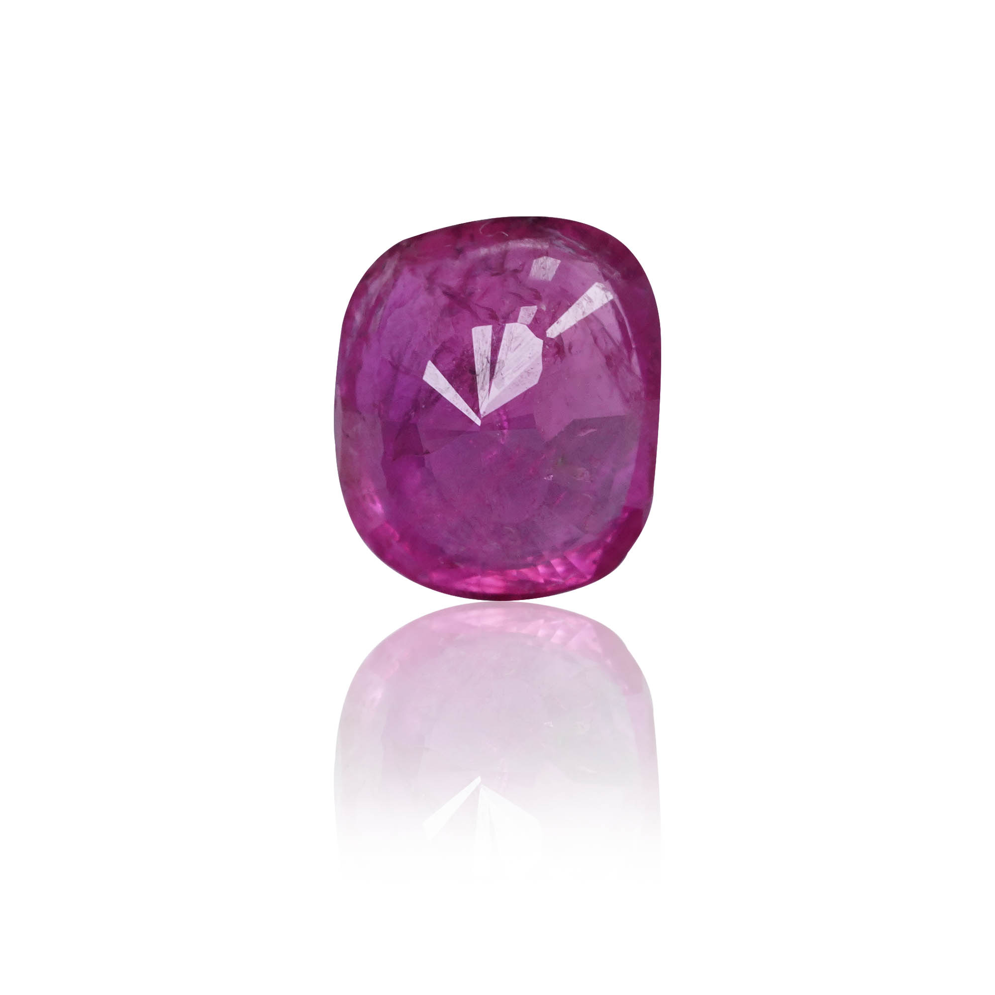 Natural Ruby (Manik) 1.54 Ct, Cushion, Burma – IGTL Certified – front view thumbnail